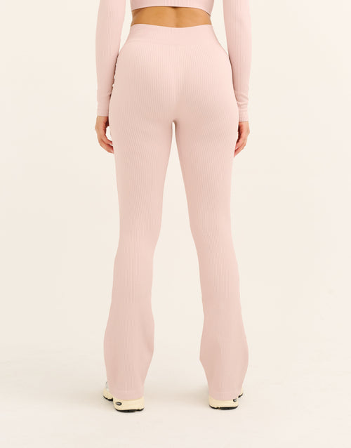 Arise Comfort Mid-Waist Flare Leggings - Mauve