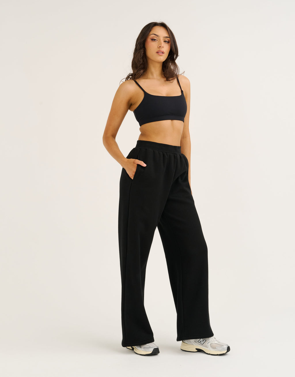 Elemental Wide Leg Sweatpants - Black