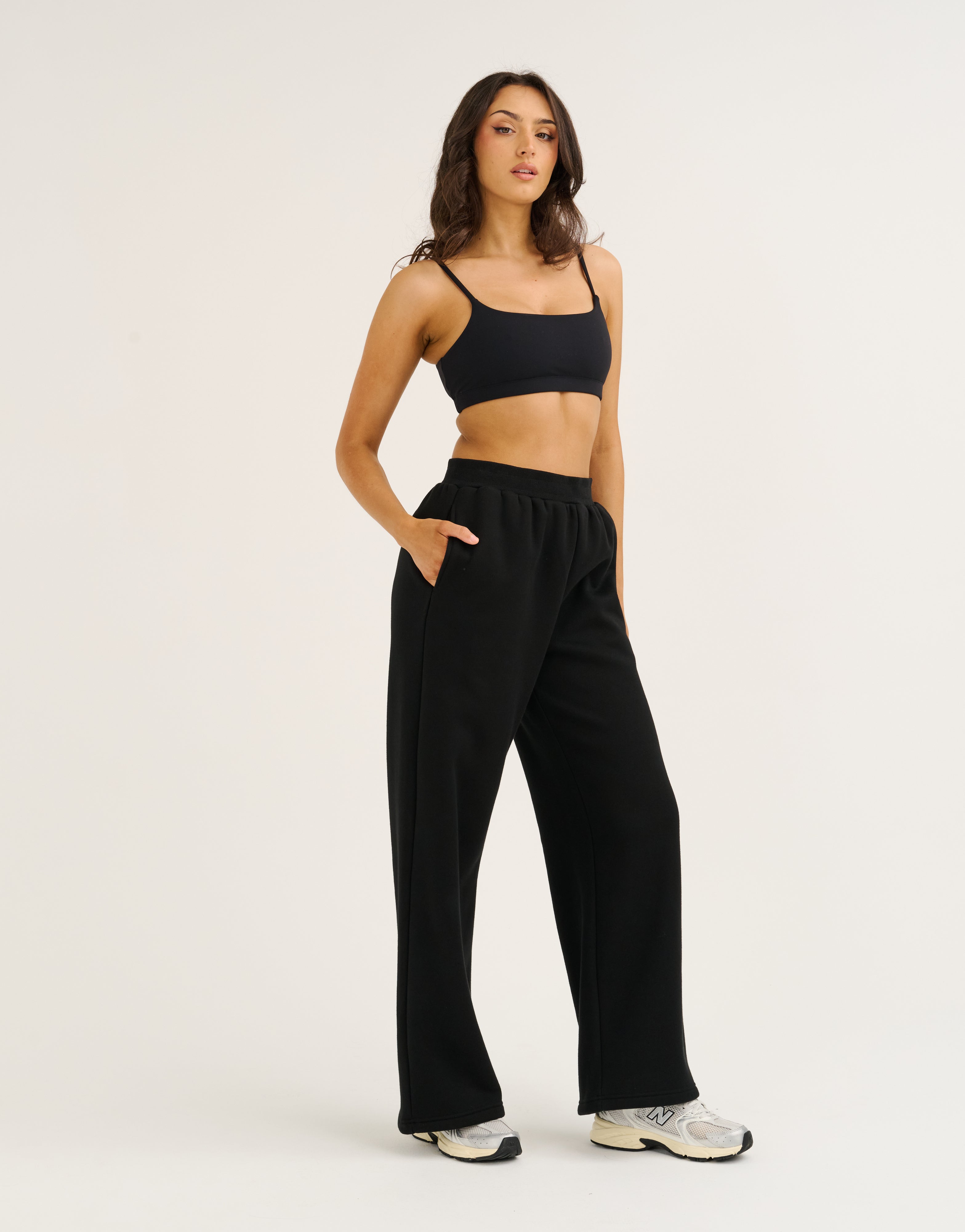 Elemental Wide Leg Sweatpants - Black