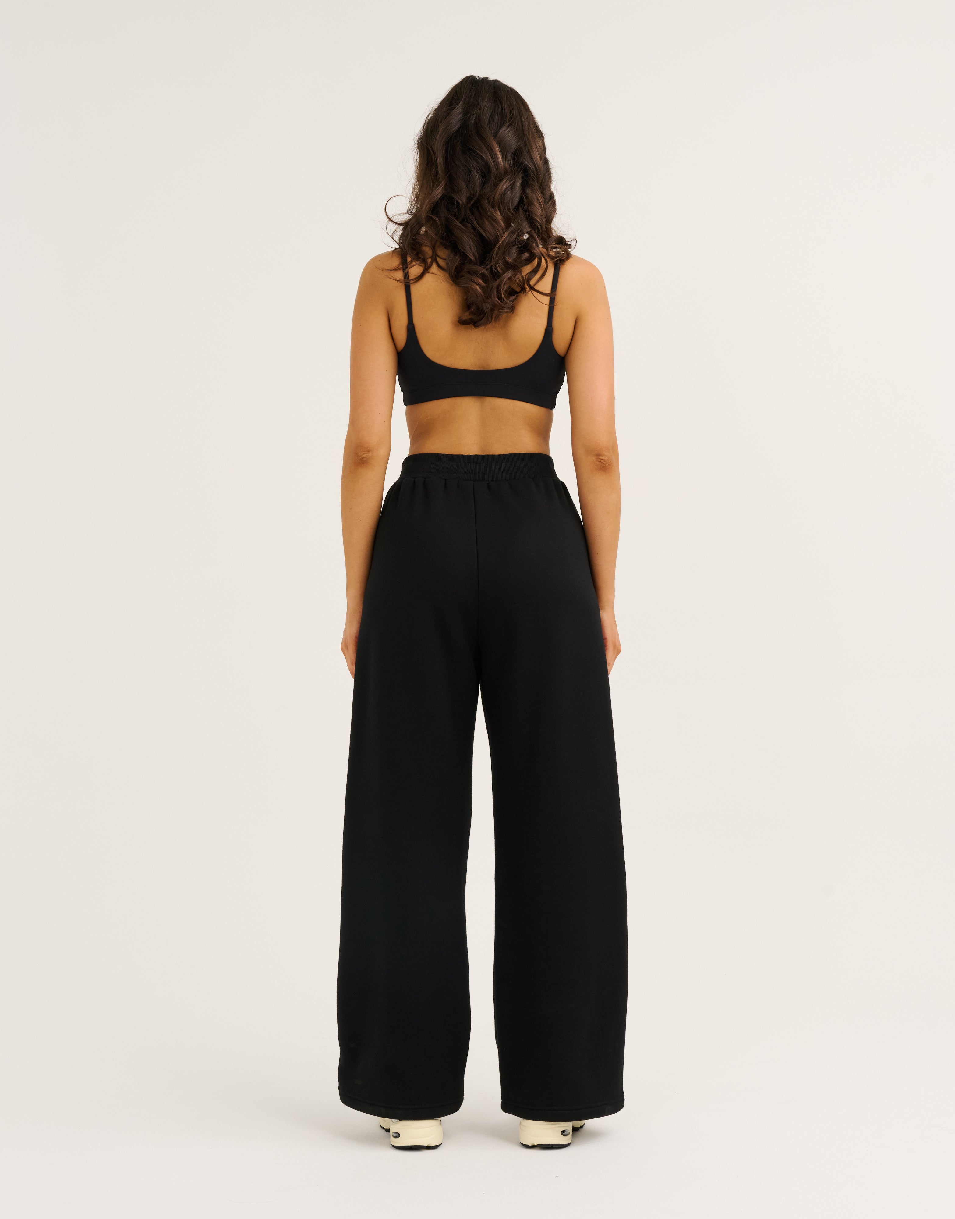 Elemental Wide Leg Sweatpants - Black