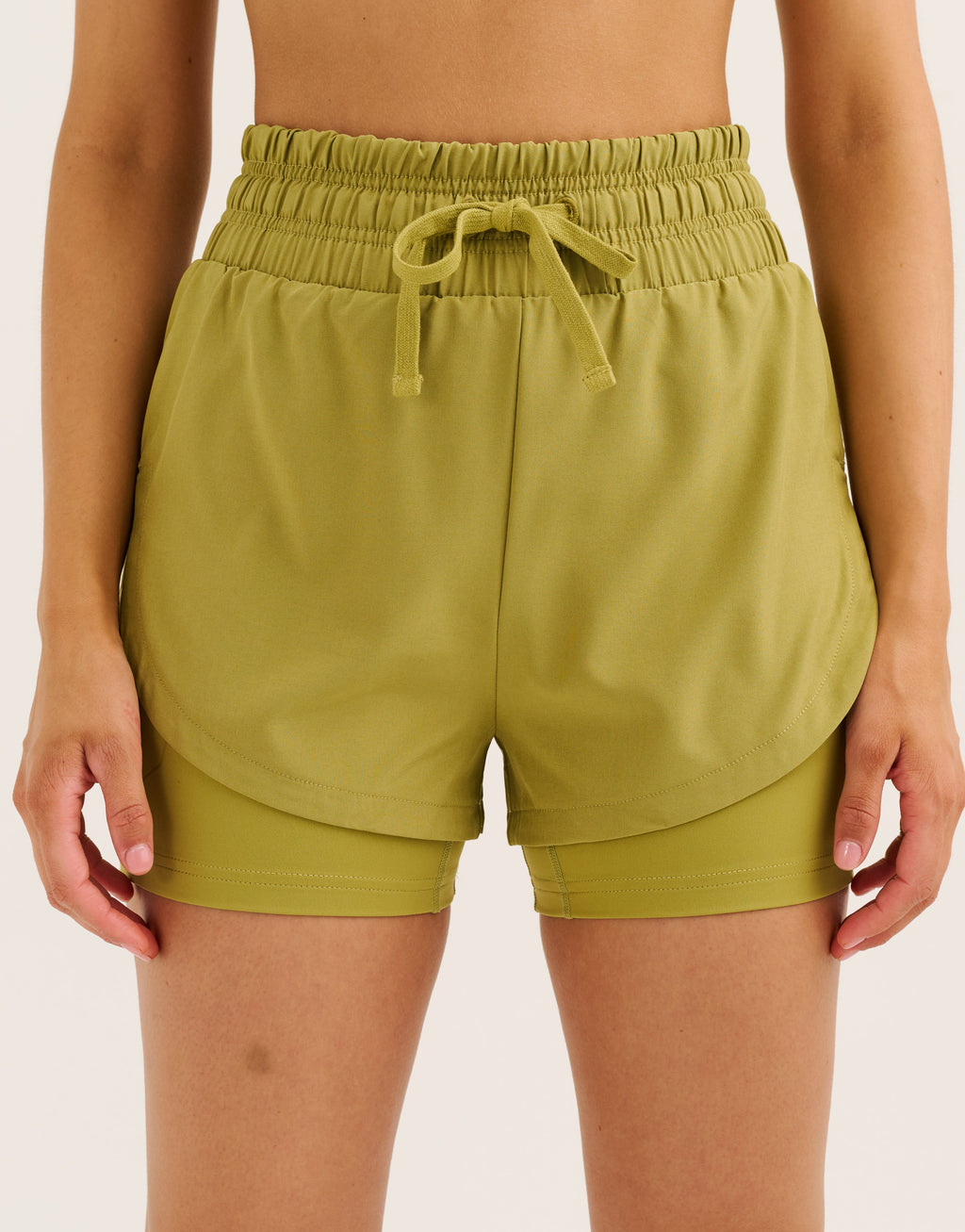 Freedom Running Shorts - Olive