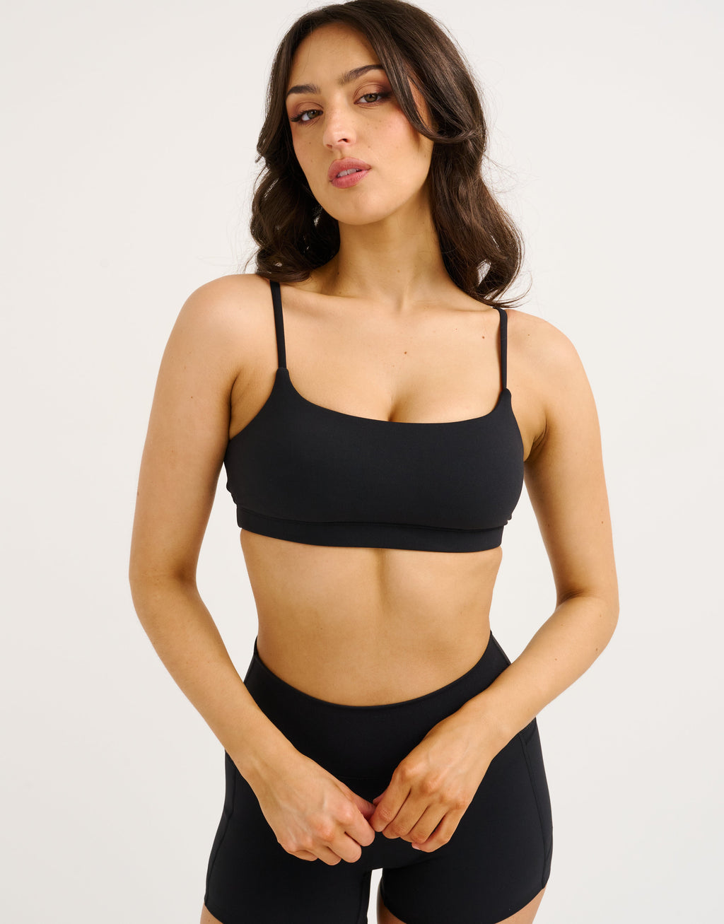 Lycra Seamless Sports Bra - Black