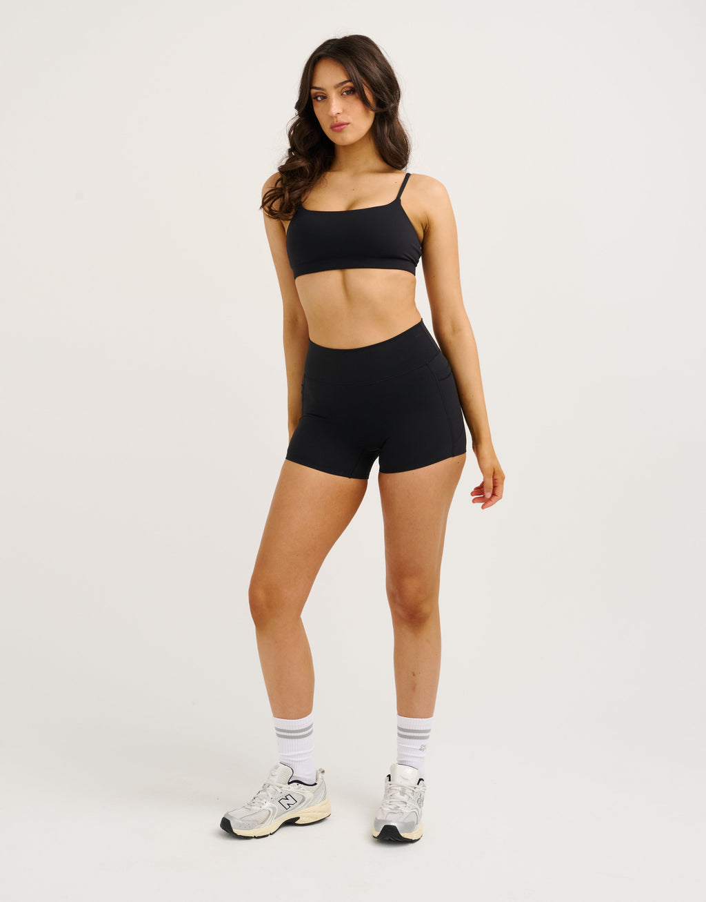 Lycra Seamless Sports Bra - Black