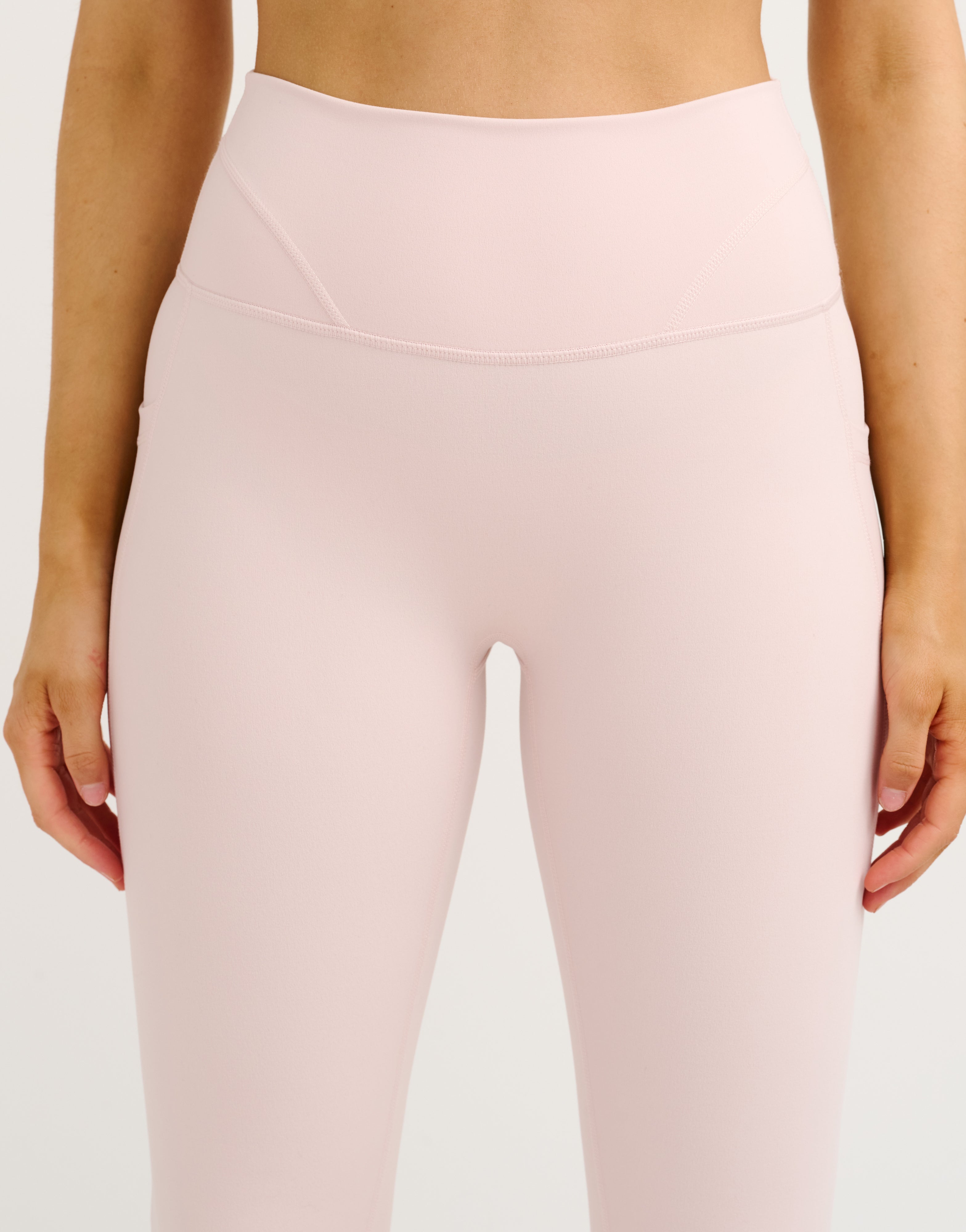 Lycra Invisible Scrunch Pocket Flare Leggings - Mauve