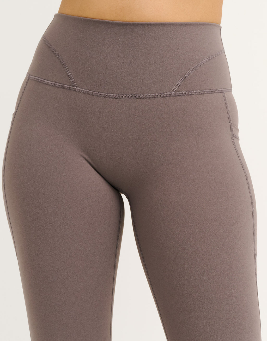 Lycra Invisible Scrunch Pocket Flare Leggings - Slate Grey
