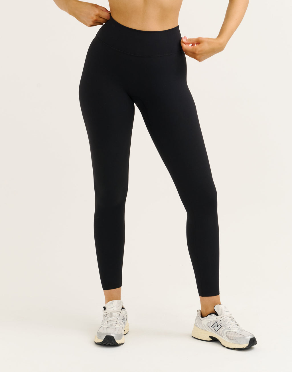 Lycra Invisible Scrunch Leggings - Black