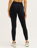Lycra Invisible Scrunch Leggings - Black