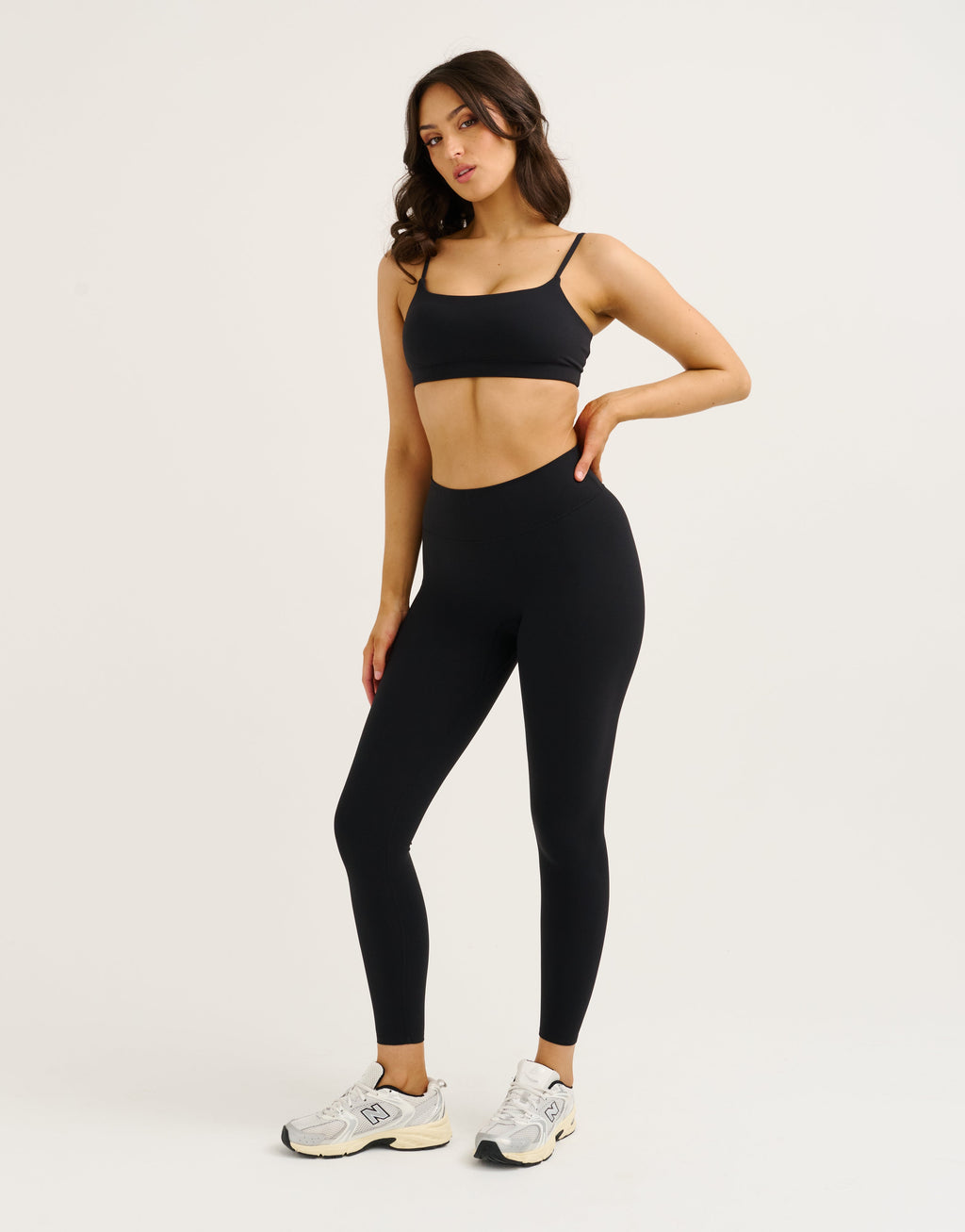 Lycra Invisible Scrunch Leggings - Black