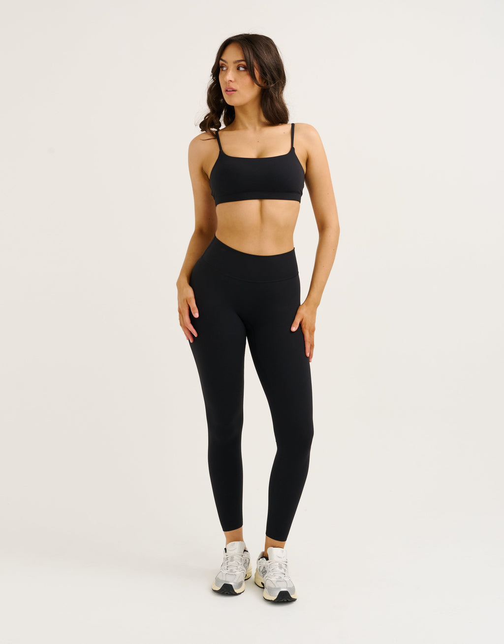 Lycra Invisible Scrunch Leggings - Black