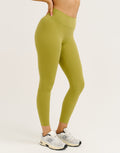 Lycra Invisible Scrunch Leggings - Olive