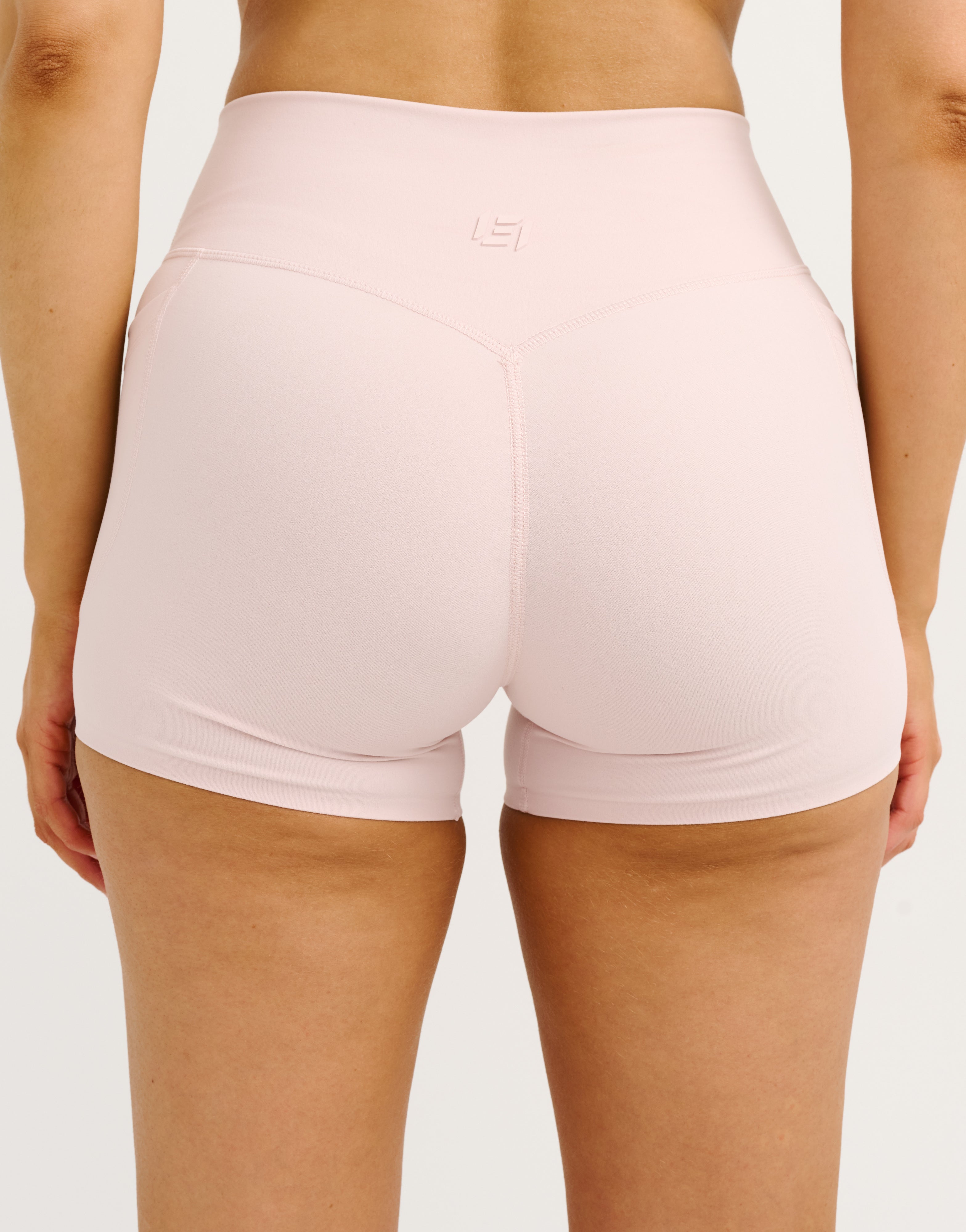 Lycra Invisible Scrunch Pocket Shorts - Mauve