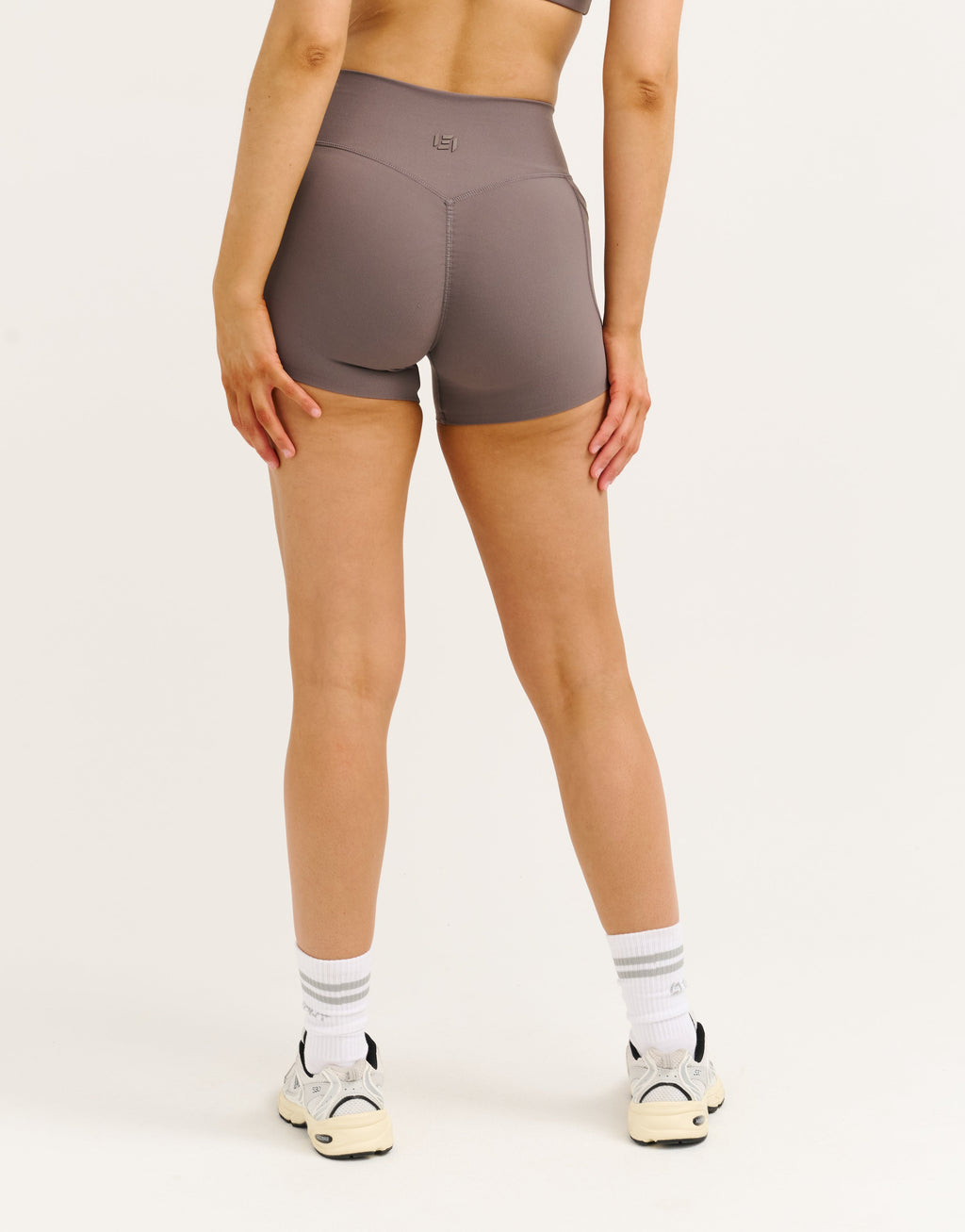 Lycra Invisible Scrunch Pocket Shorts - Slate Grey