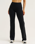 Lycra Invisible Scrunch Straight Leg Pant - Black