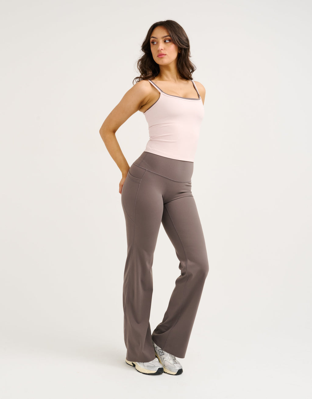 Lycra Invisible Scrunch Straight Leg Pant - Slate Grey