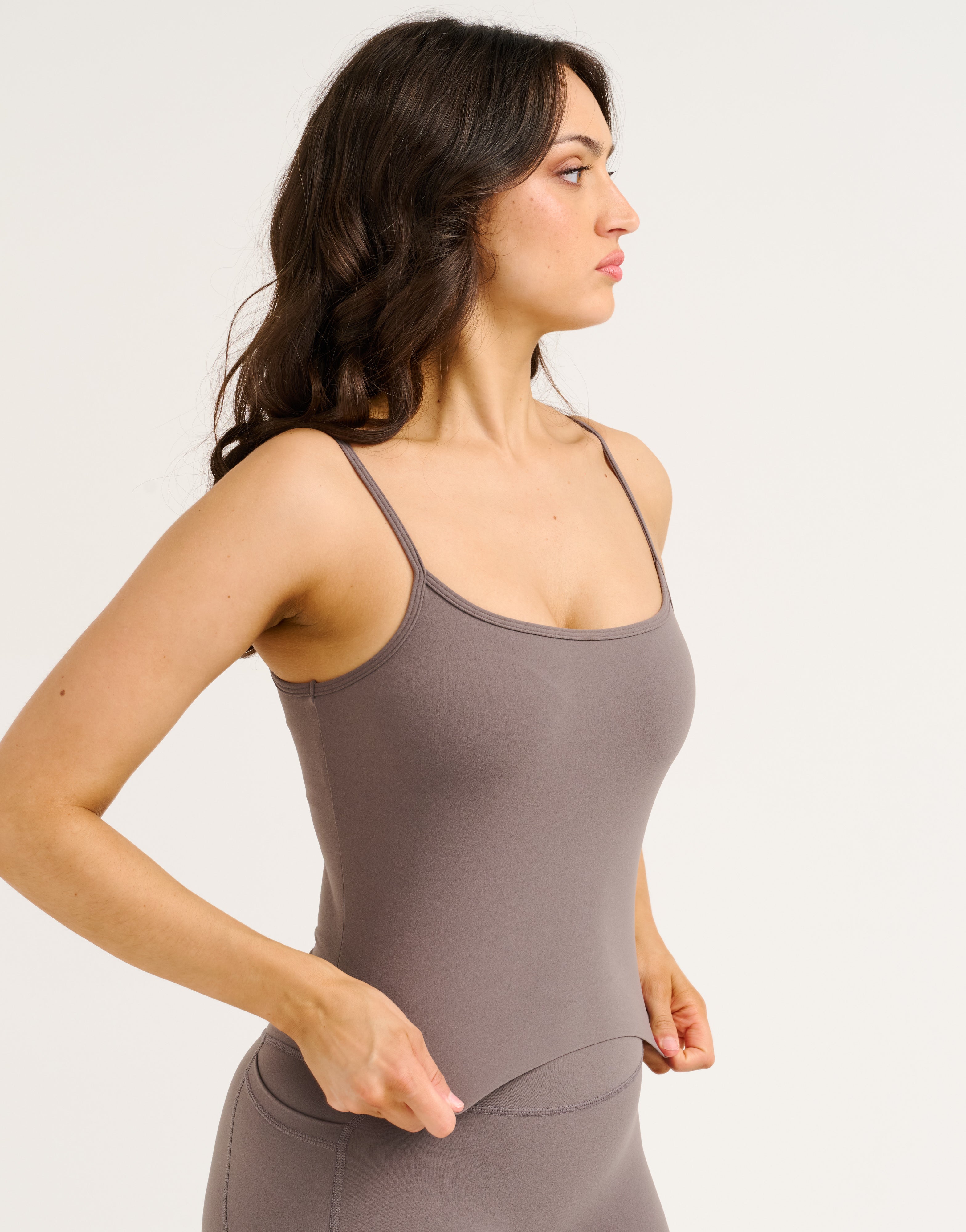 Lycra Seamless Tank - Slate Grey