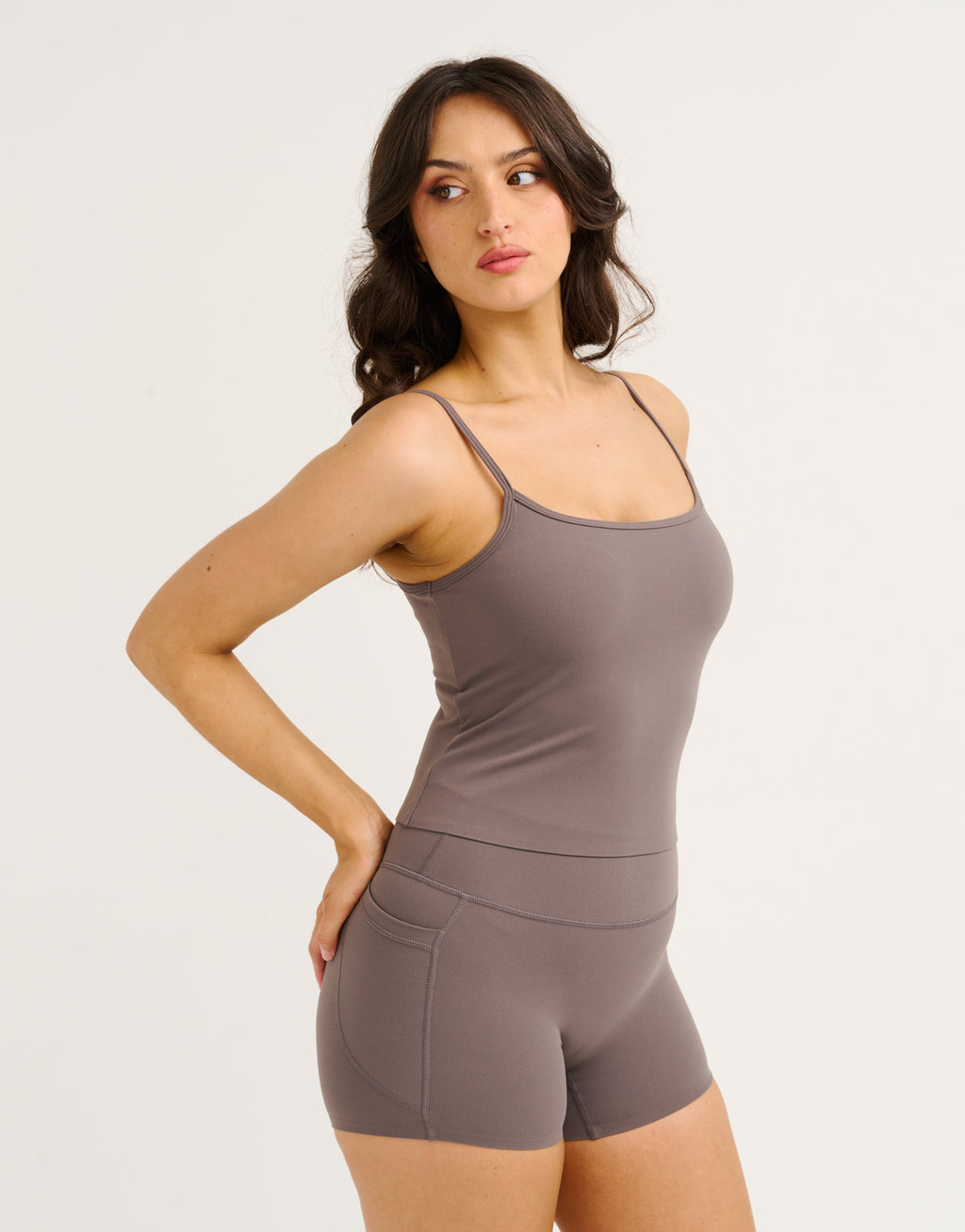 Lycra Seamless Tank - Slate Grey