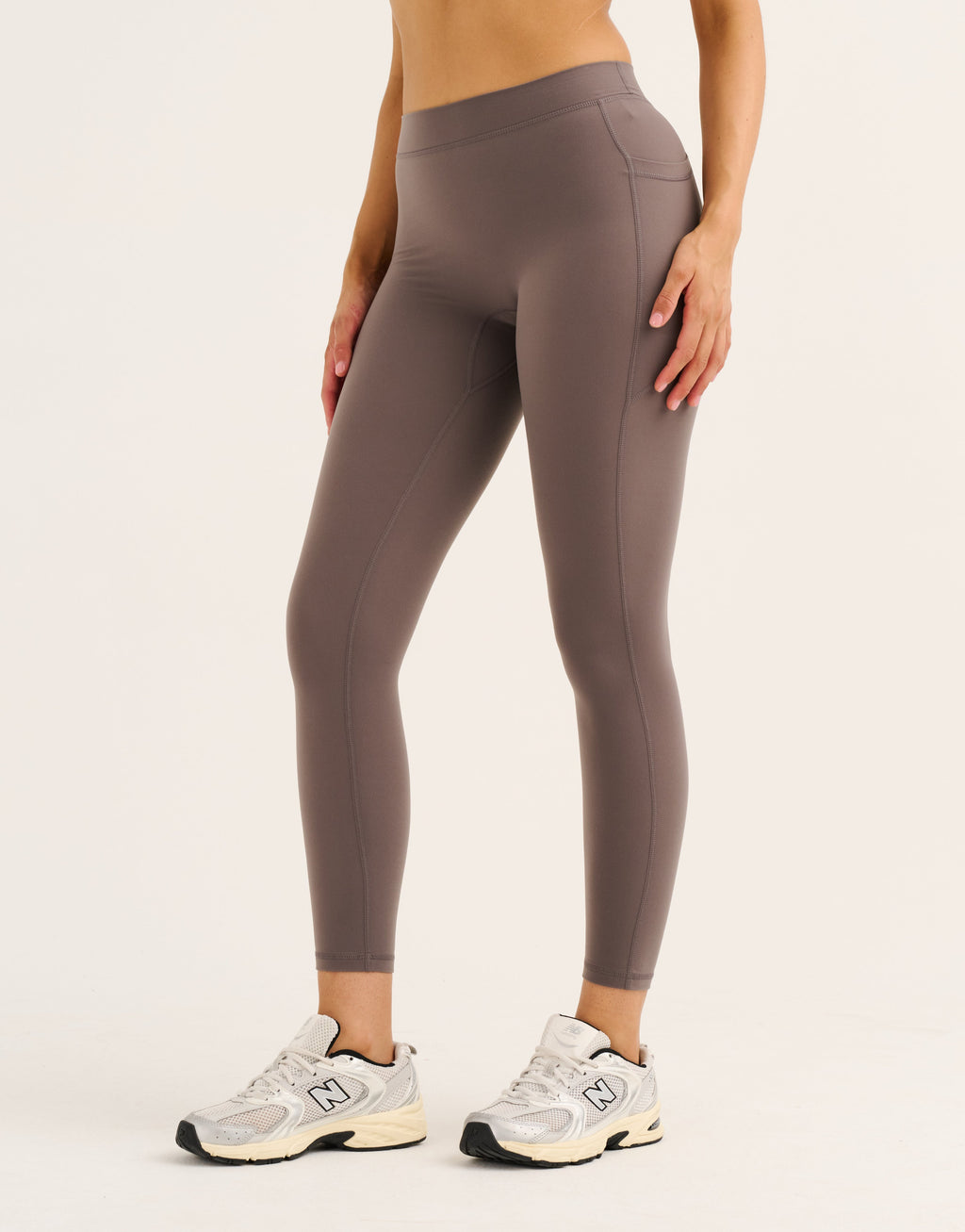 Ascend Pocket Mid-Waist Leggings 25" - Slate Grey