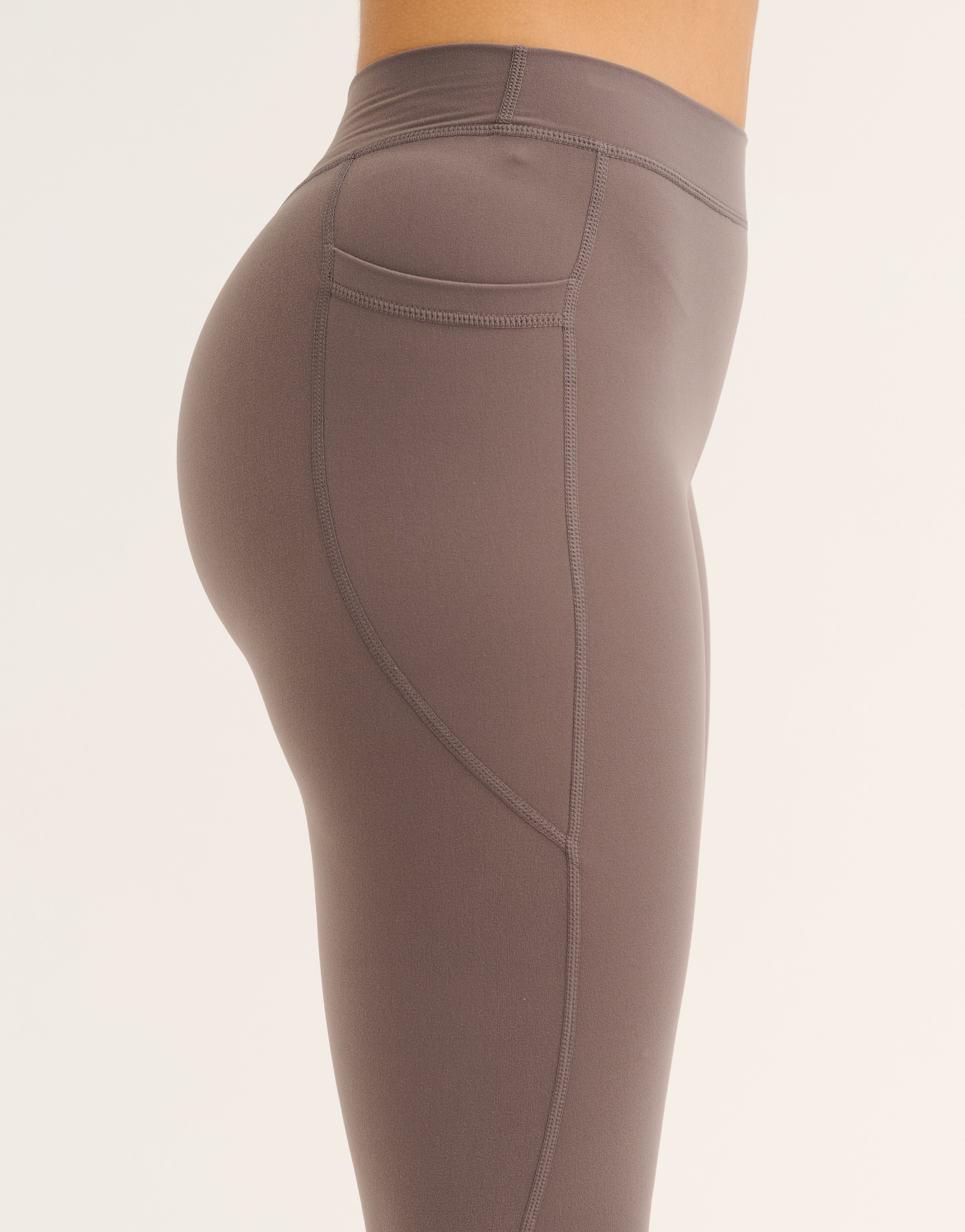 Ascend Pocket Mid-Waist Leggings 28" - Slate Grey