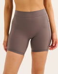 Ascend Pocket Mid-Waist Shorts 6" - Slate Grey