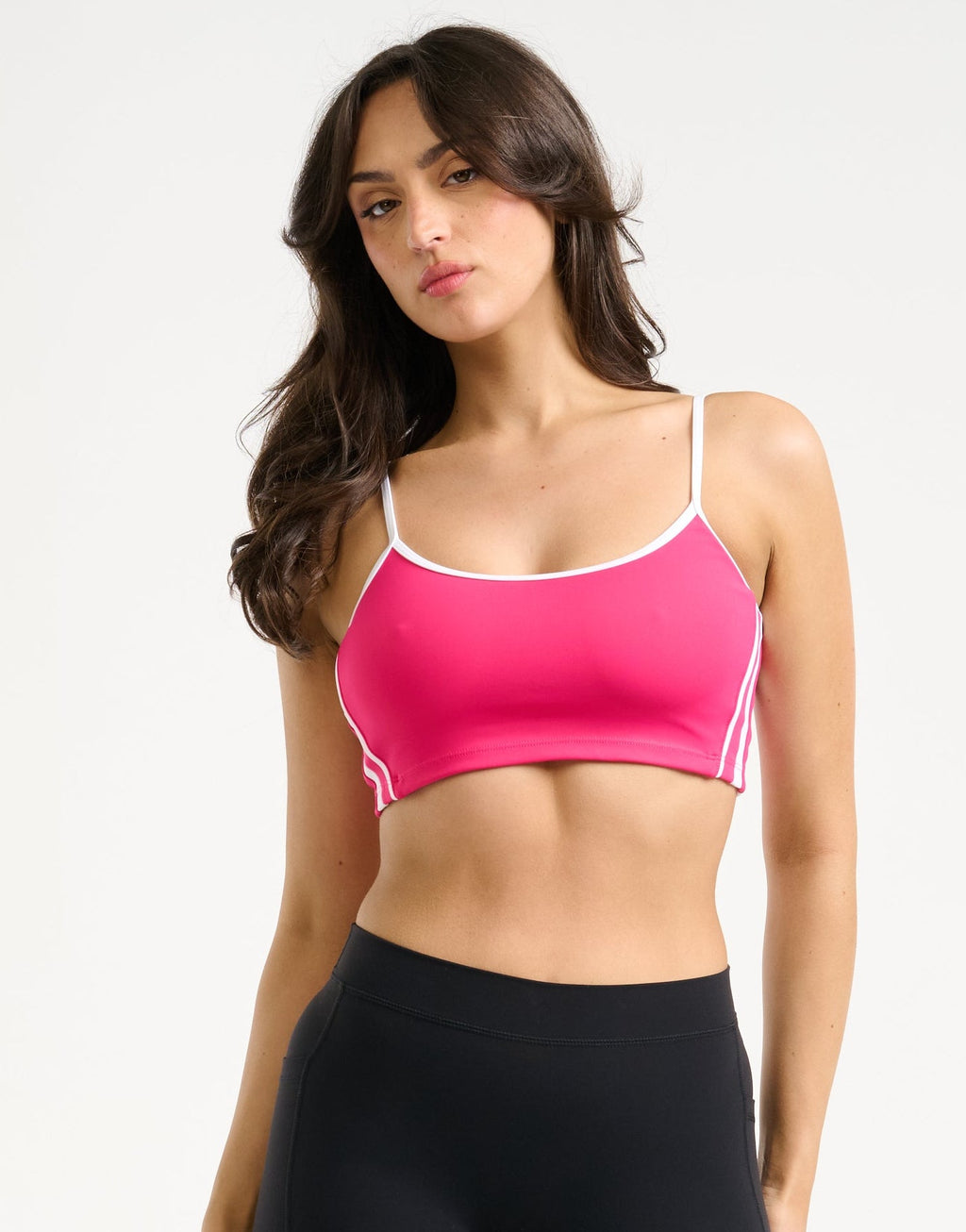 Y2K Retro Speed Sports Bra - Pink