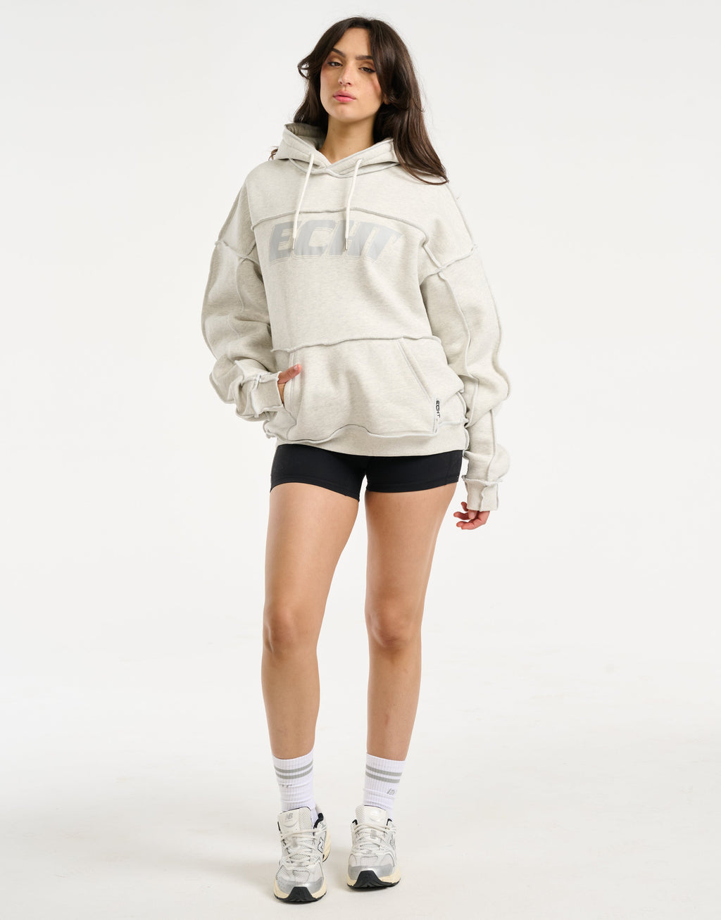 Track Hoodie - Heather Grey