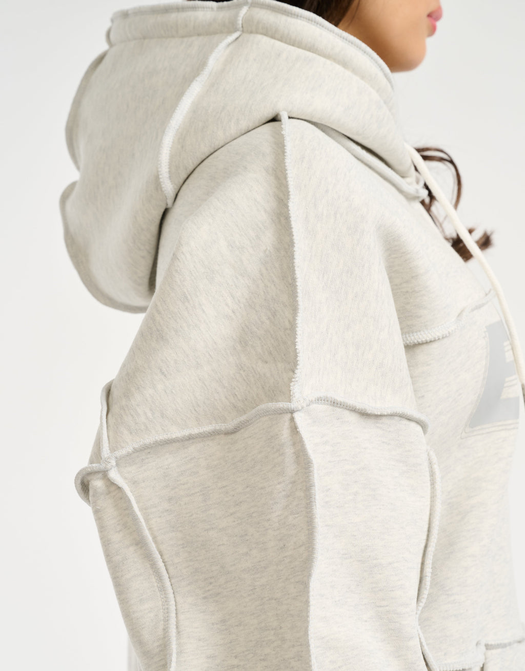 Track Hoodie - Heather Grey