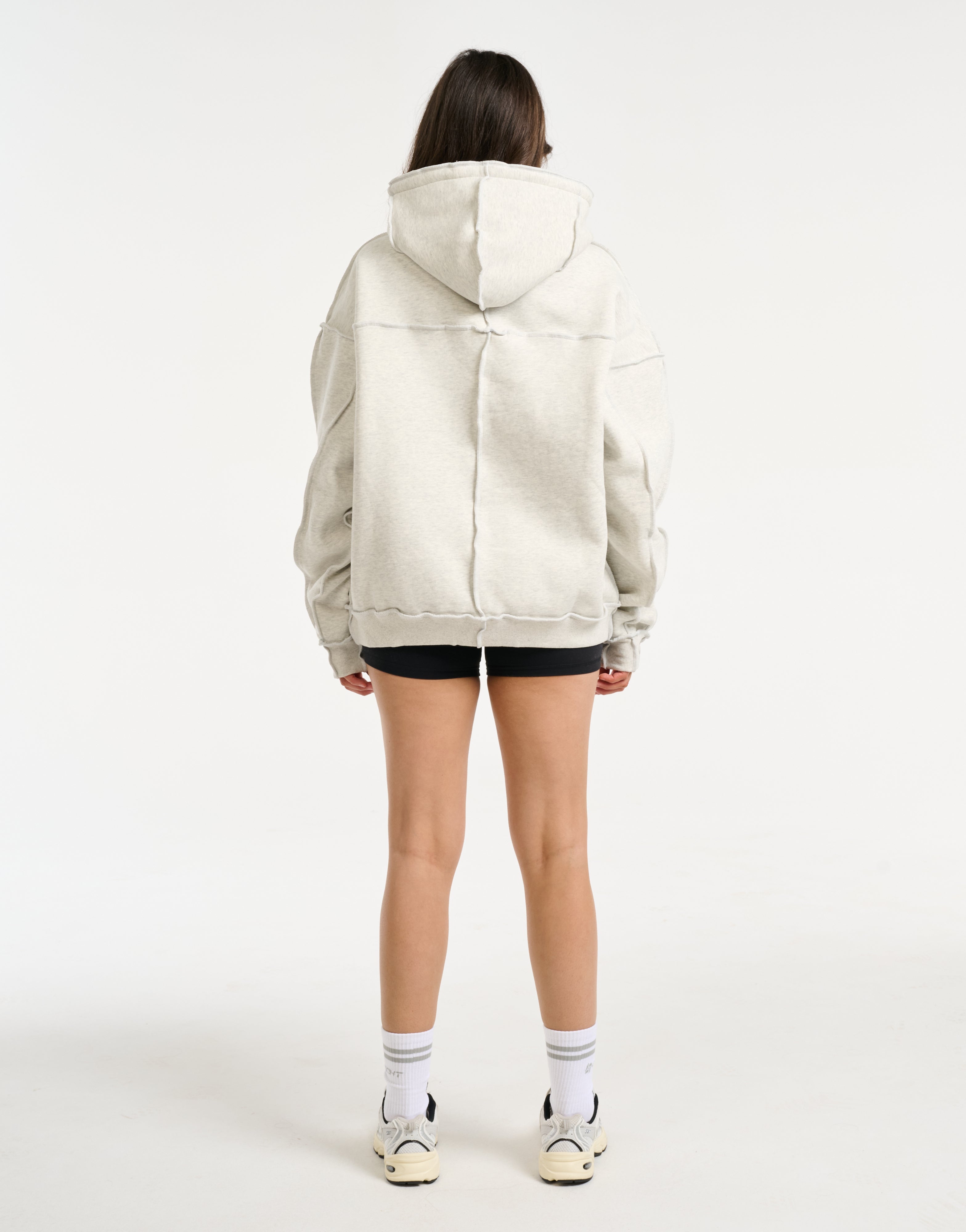 Track Hoodie - Heather Grey