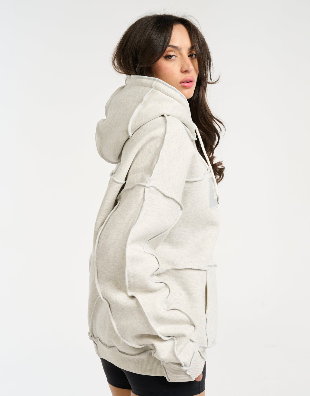 Track Hoodie - Heather Grey