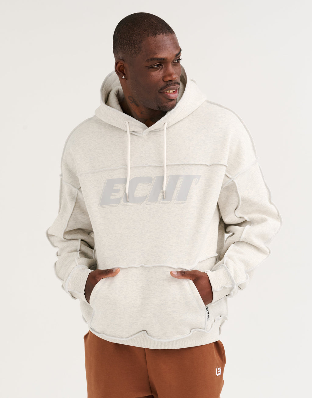 Track Hoodie - Heather Grey