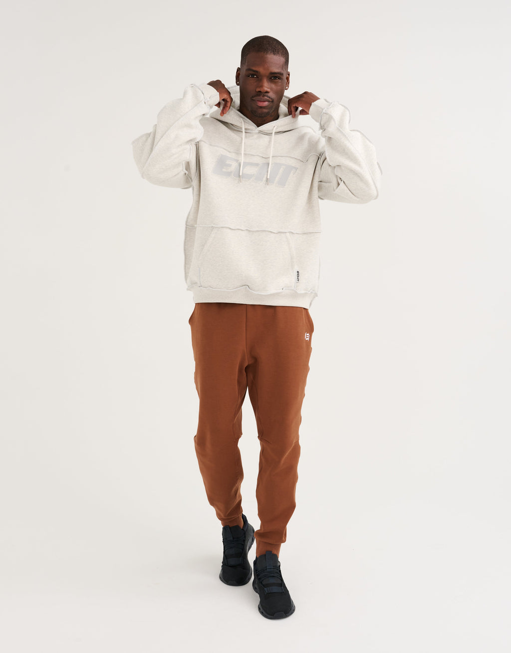 Track Hoodie - Heather Grey