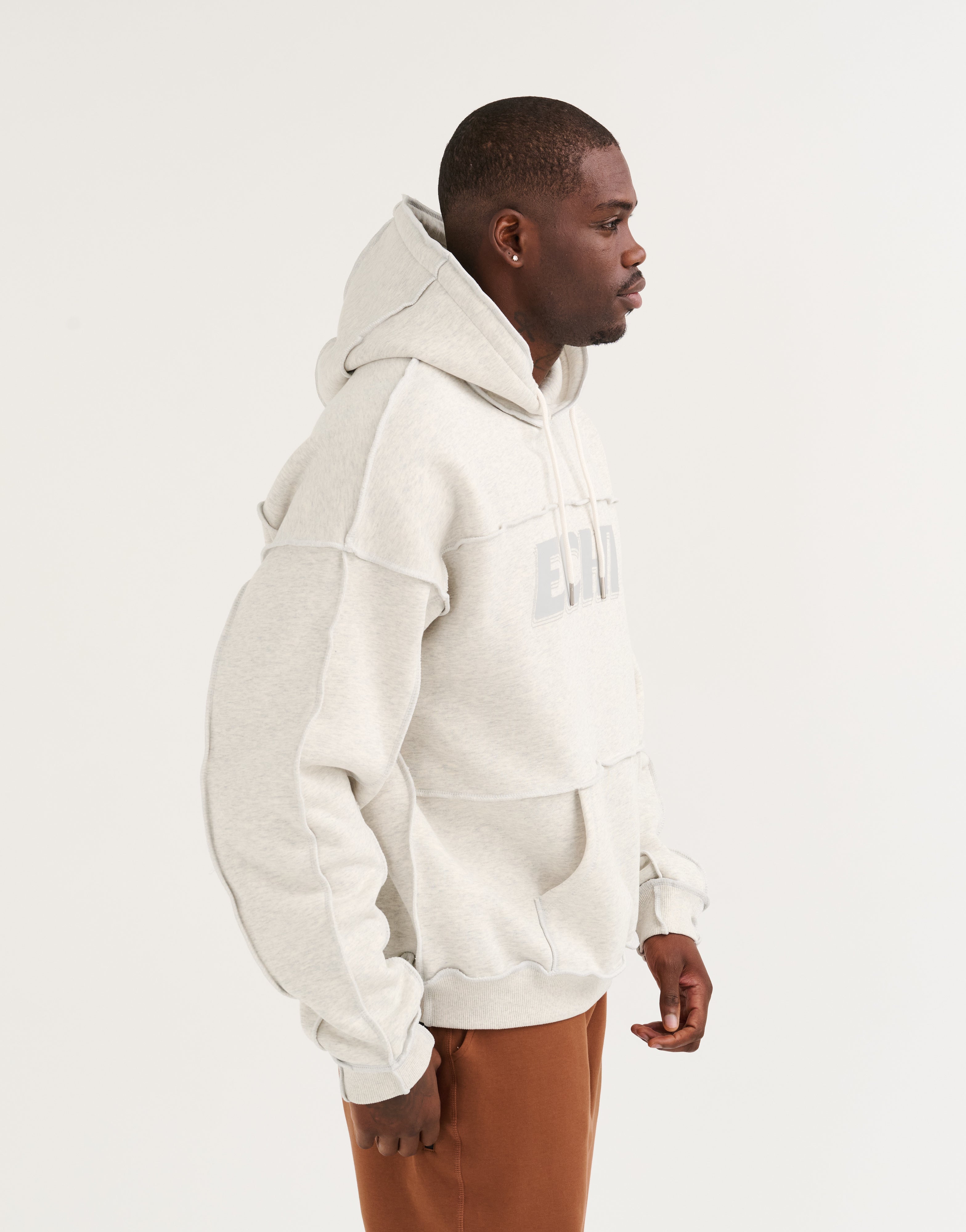 Track Hoodie - Heather Grey
