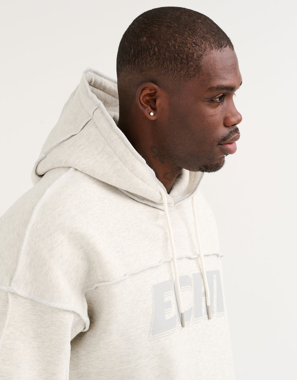 Track Hoodie - Heather Grey