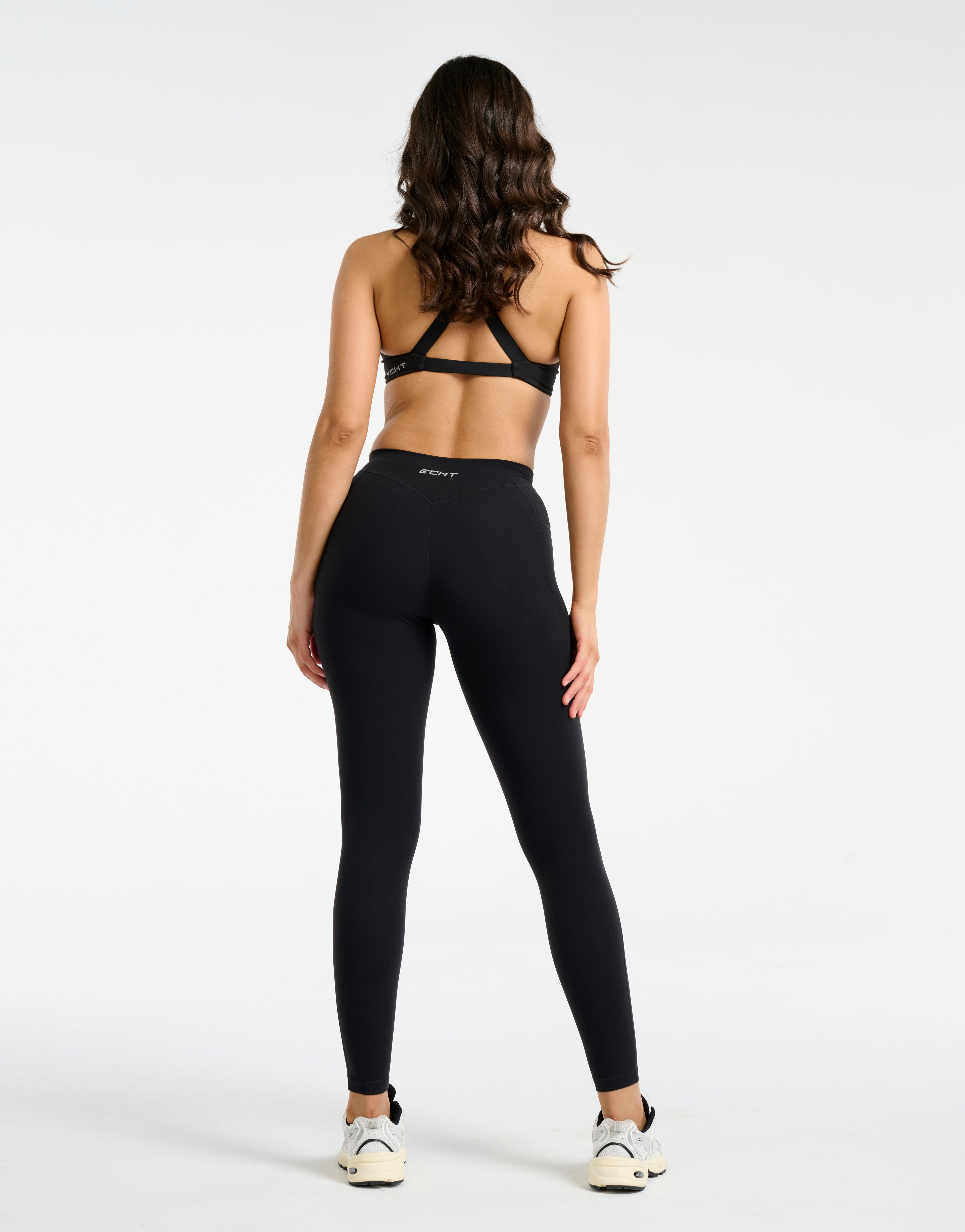 Ascend Pocket Mid-Waist Leggings 28" - Black