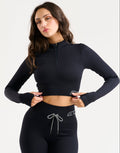 Arise Style Cropped Long Sleeve - Black
