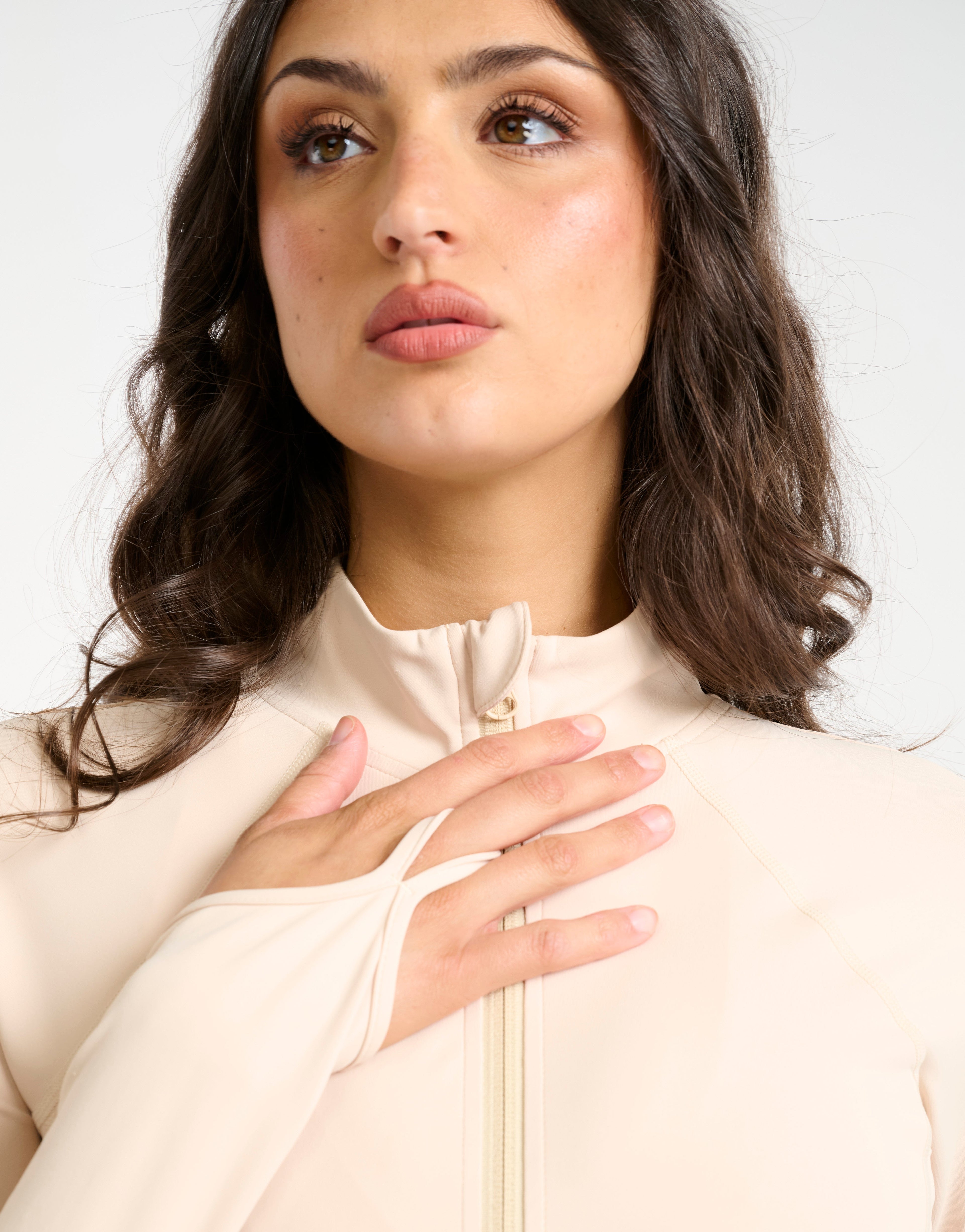 Athlete Crop Jacket - Cream