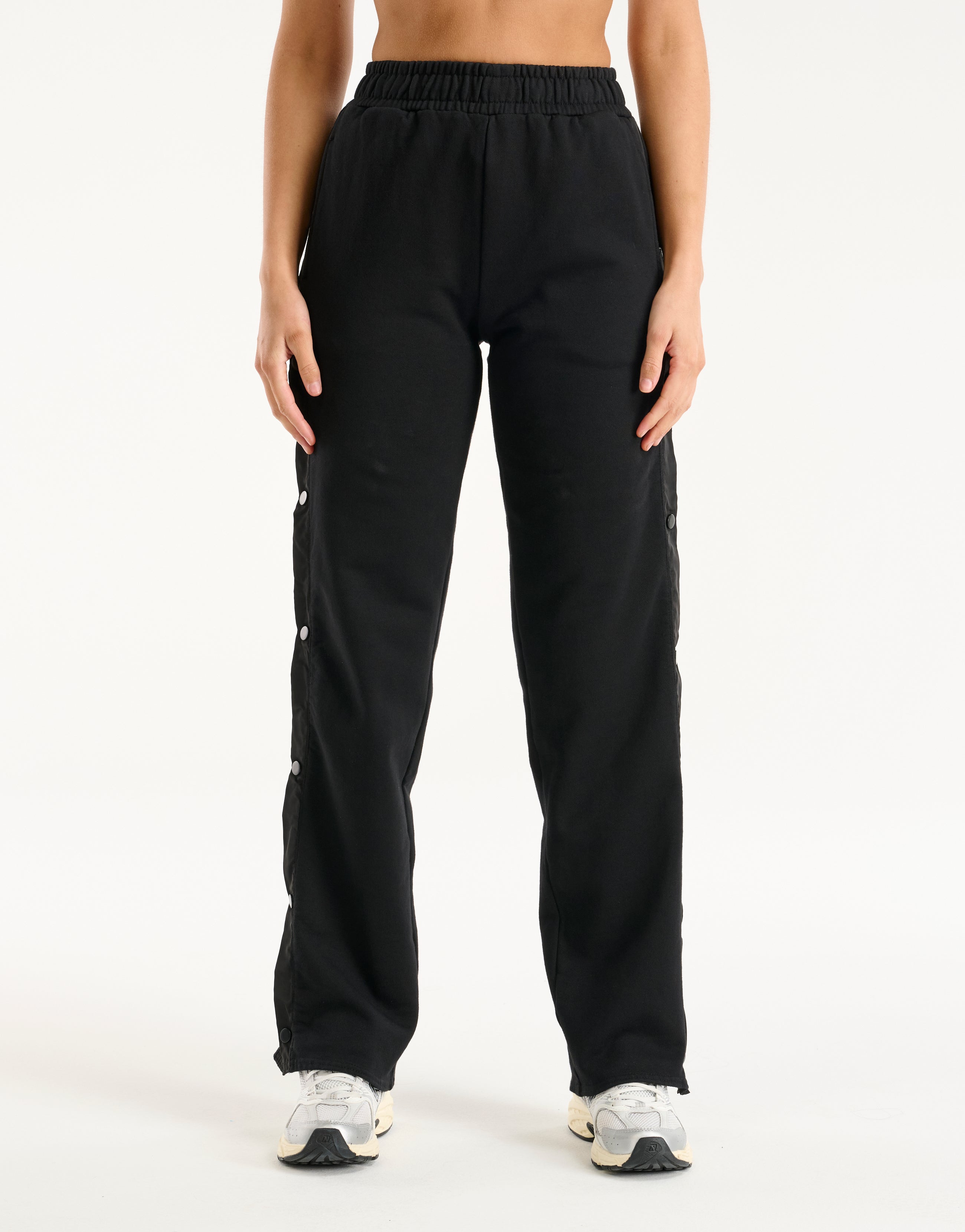 Snap Sweatpants - Black