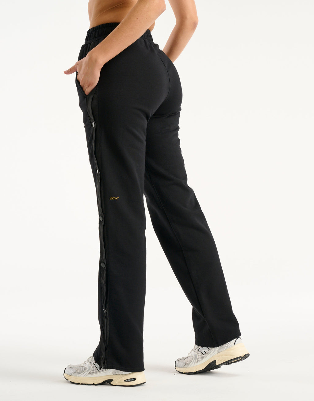 Snap Sweatpants - Black