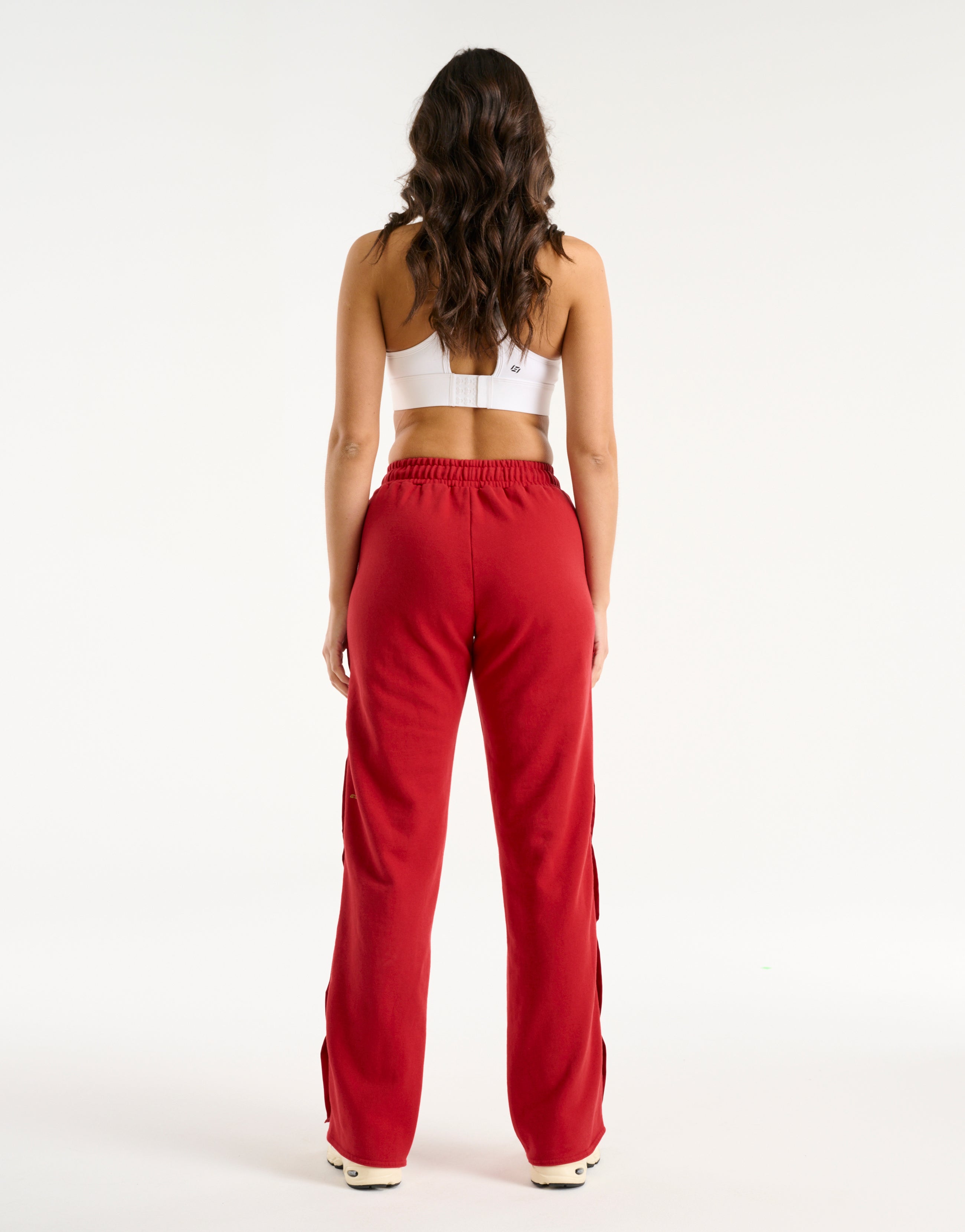 Snap Sweatpants - Red