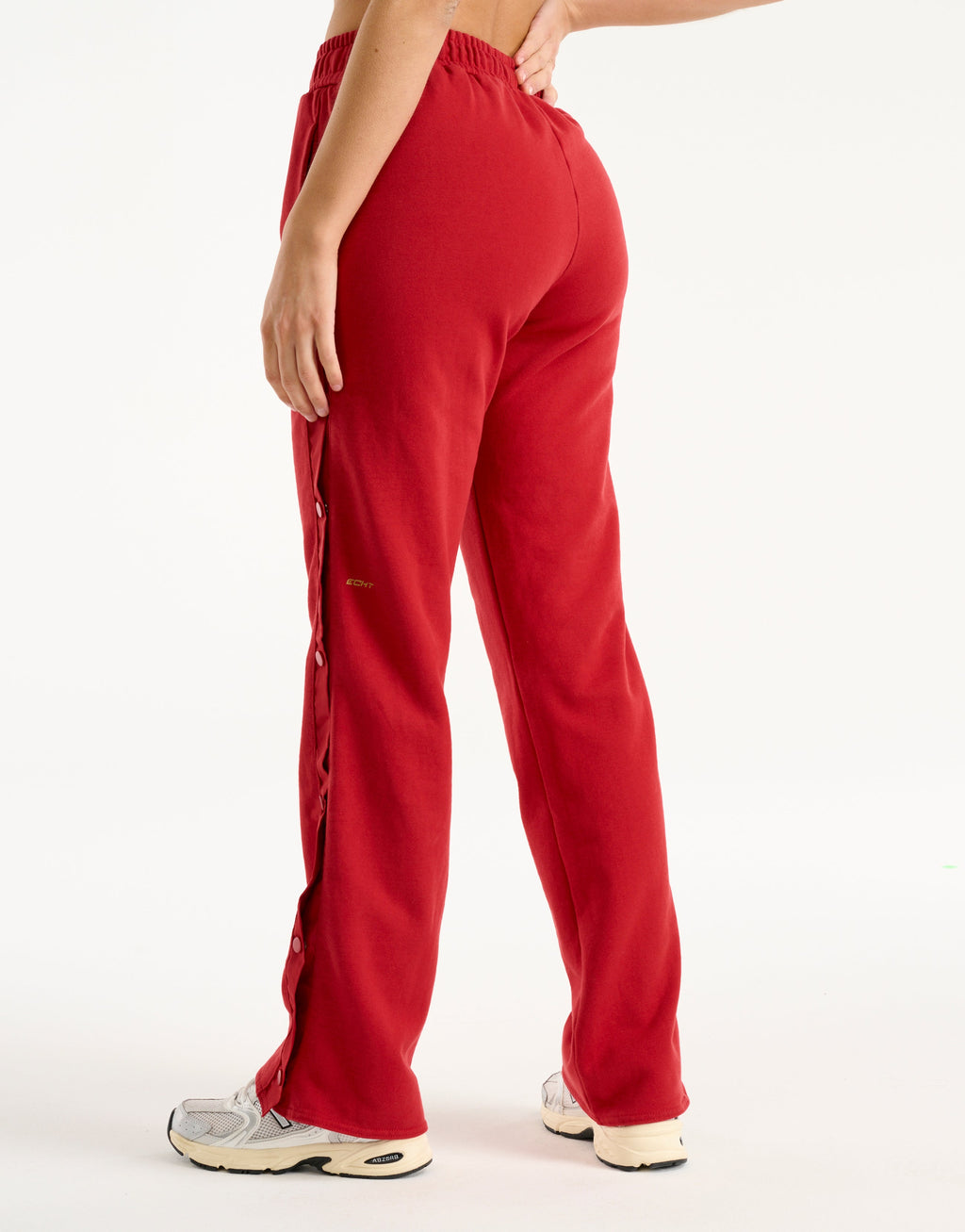 Snap Sweatpants - Red