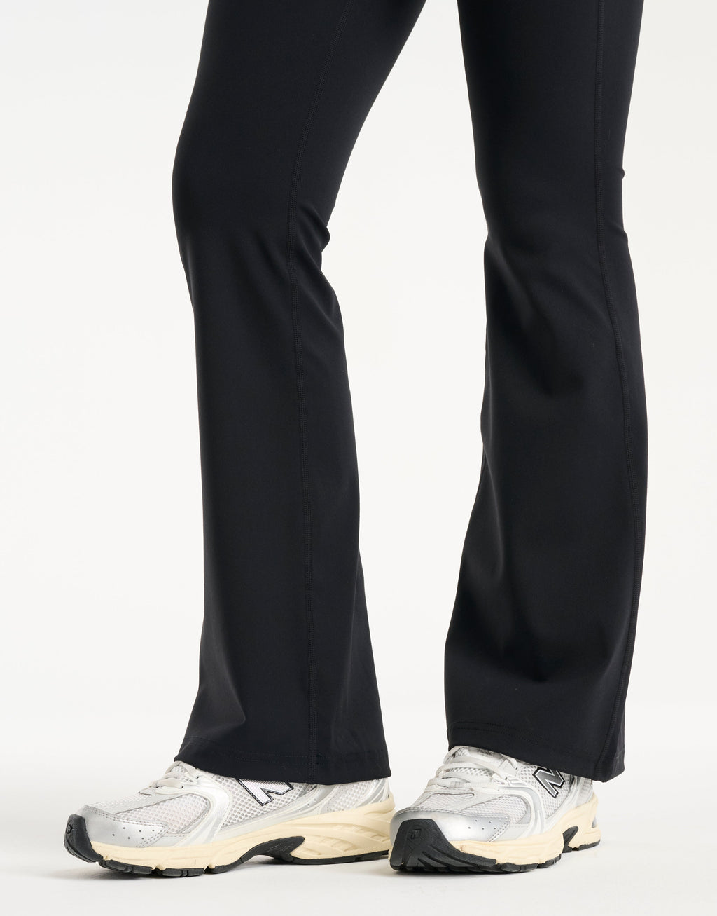 Flare Lycra Pocket Leggings - Black