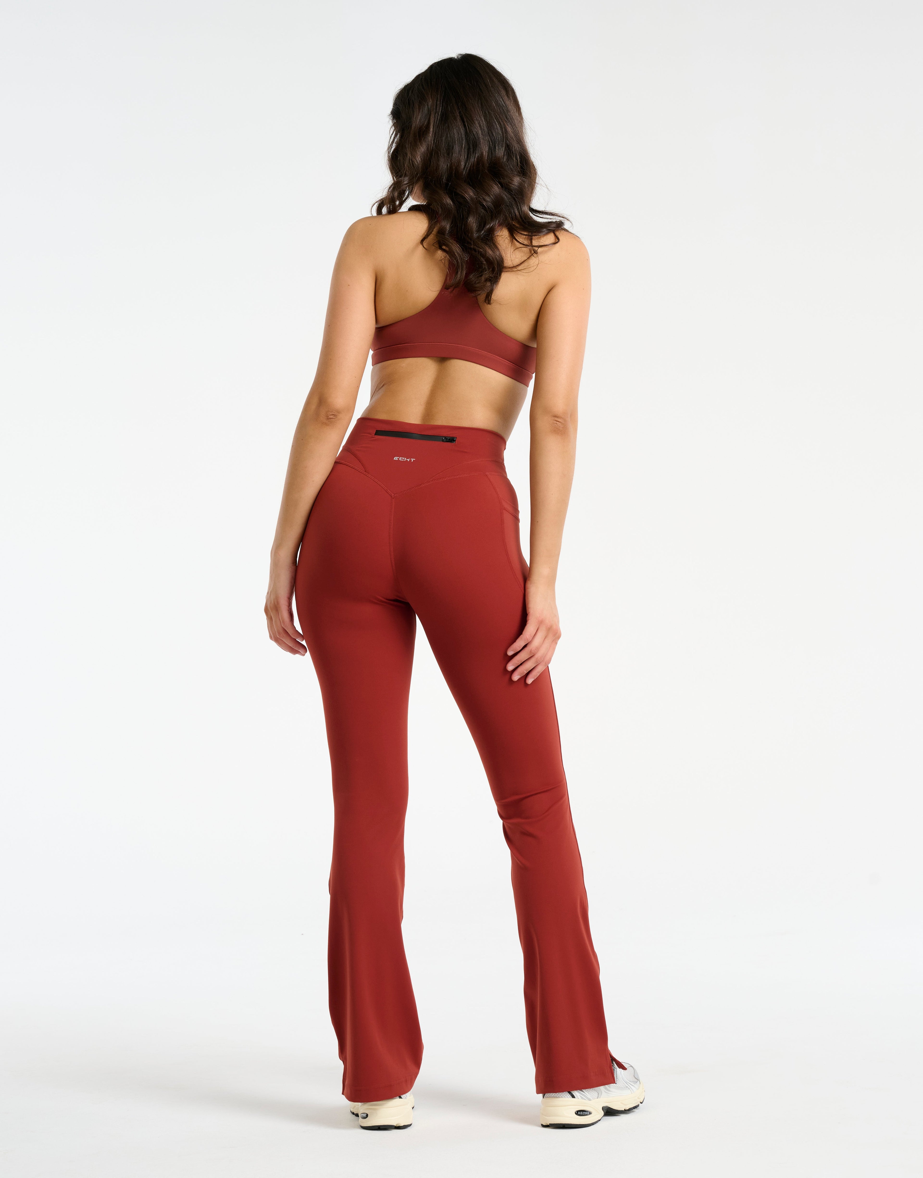 Sculpt Flare Pocket Leggings - Brown
