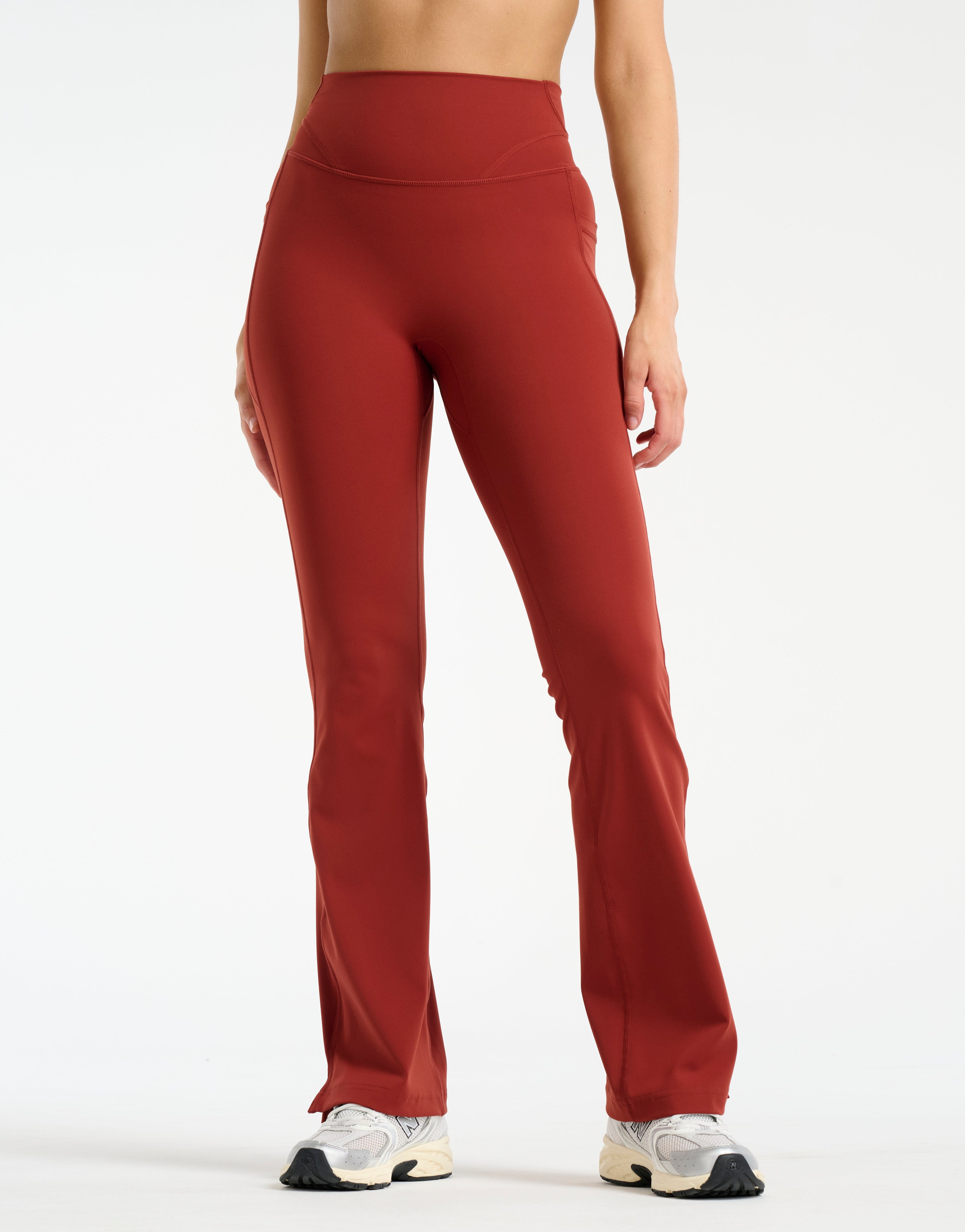 Sculpt Flare Pocket Leggings - Brown