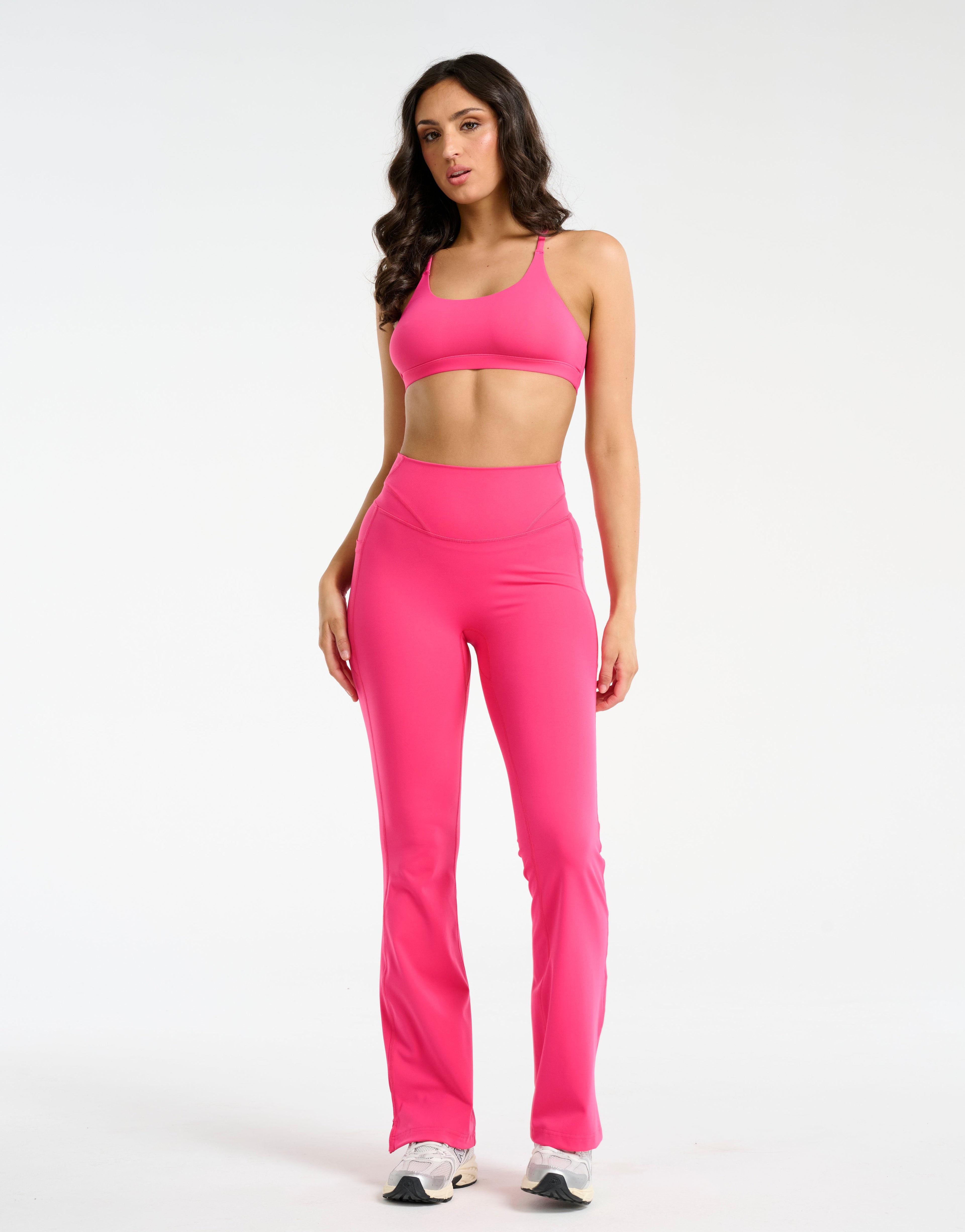Sculpt Flare Pocket Leggings - Pink