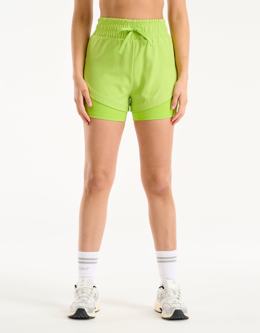 Freedom Running Shorts - Lime Green