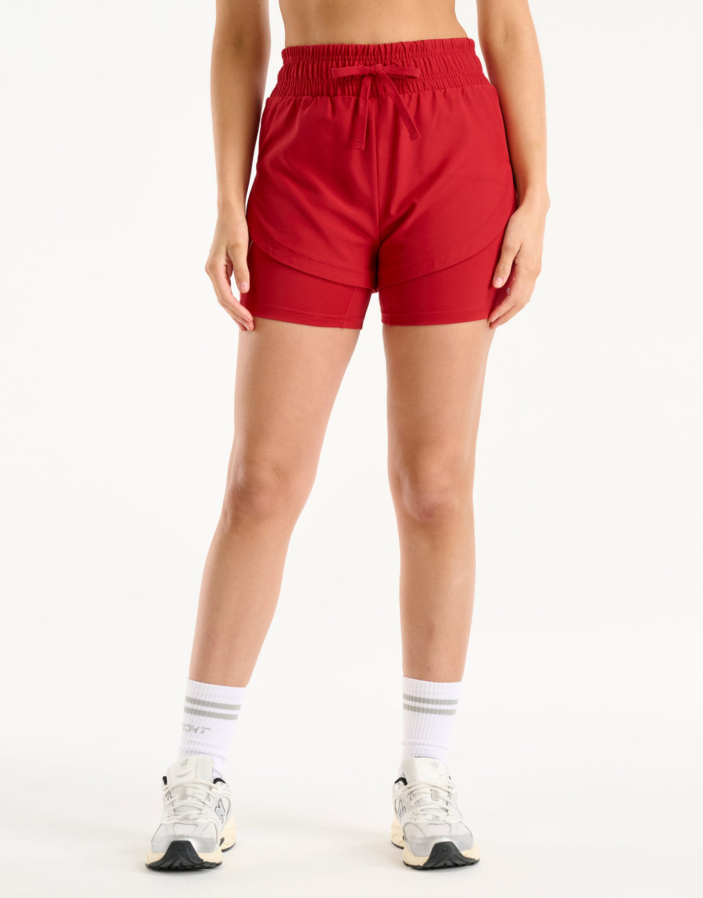 Freedom Running Shorts - Scarlet Red