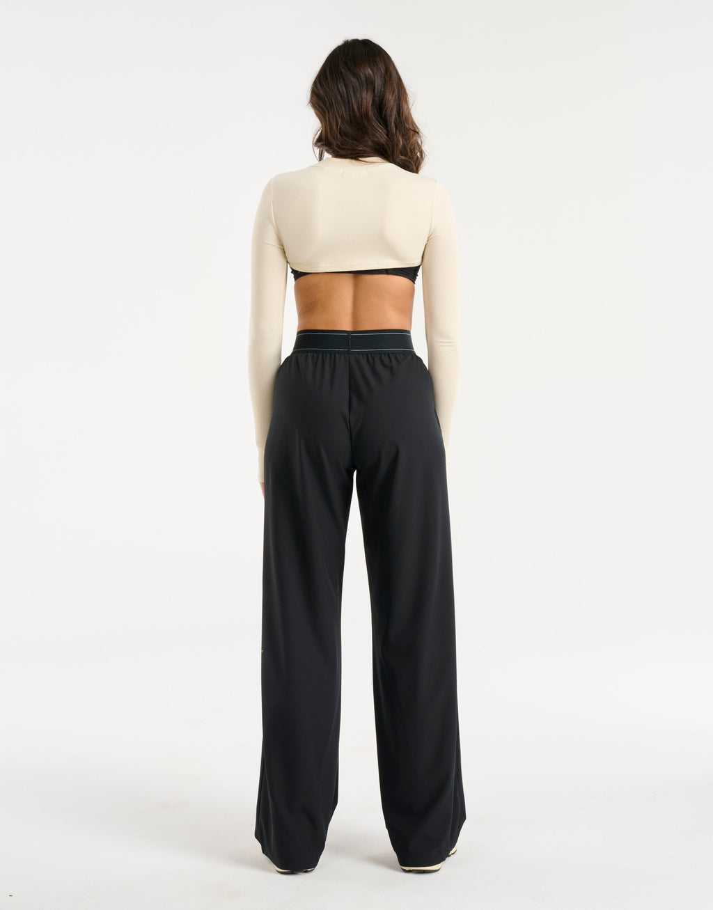 Echt Ribbed High Cut Long Sleeve - Taupe