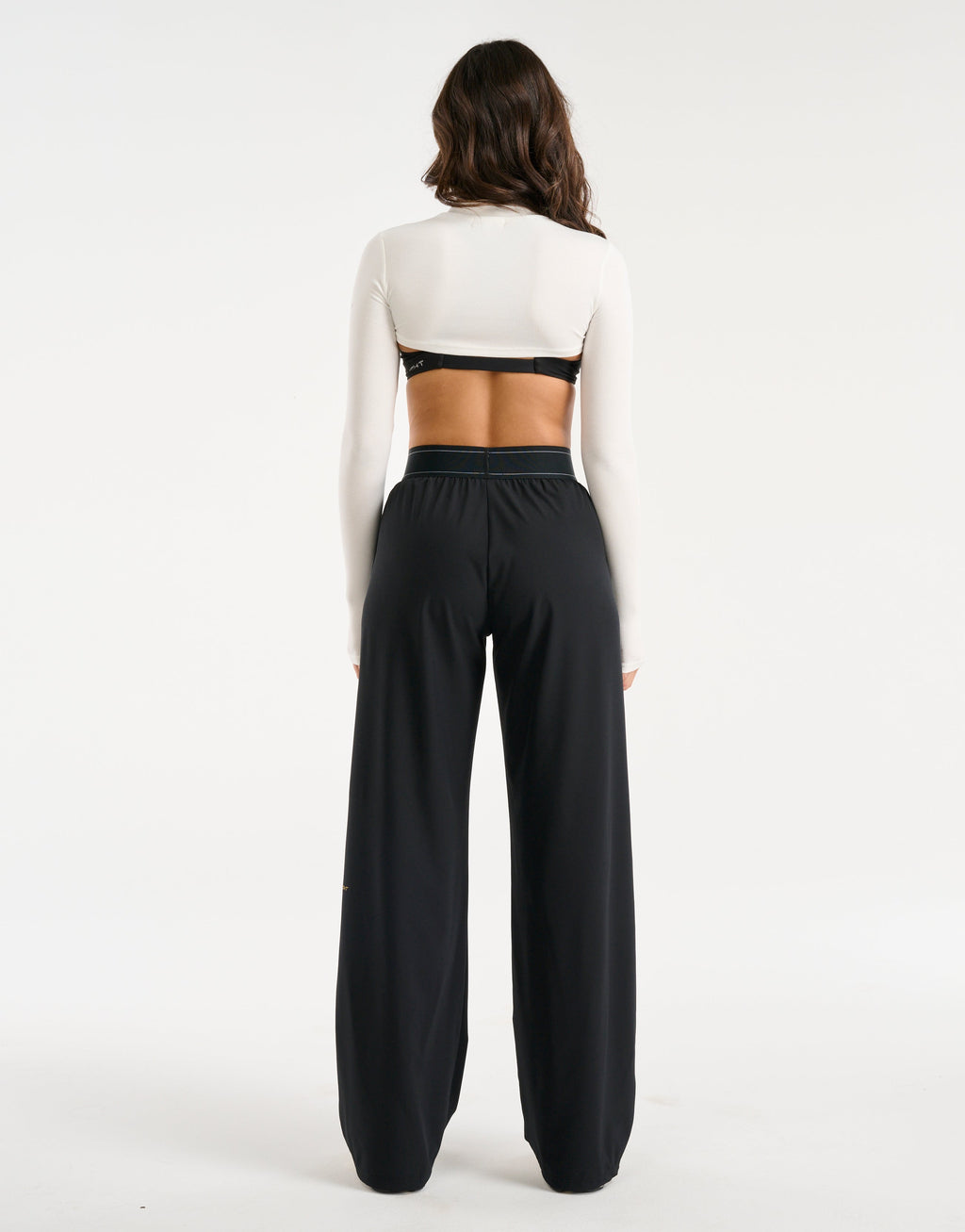 Echt Ribbed High Cut Long Sleeve - White