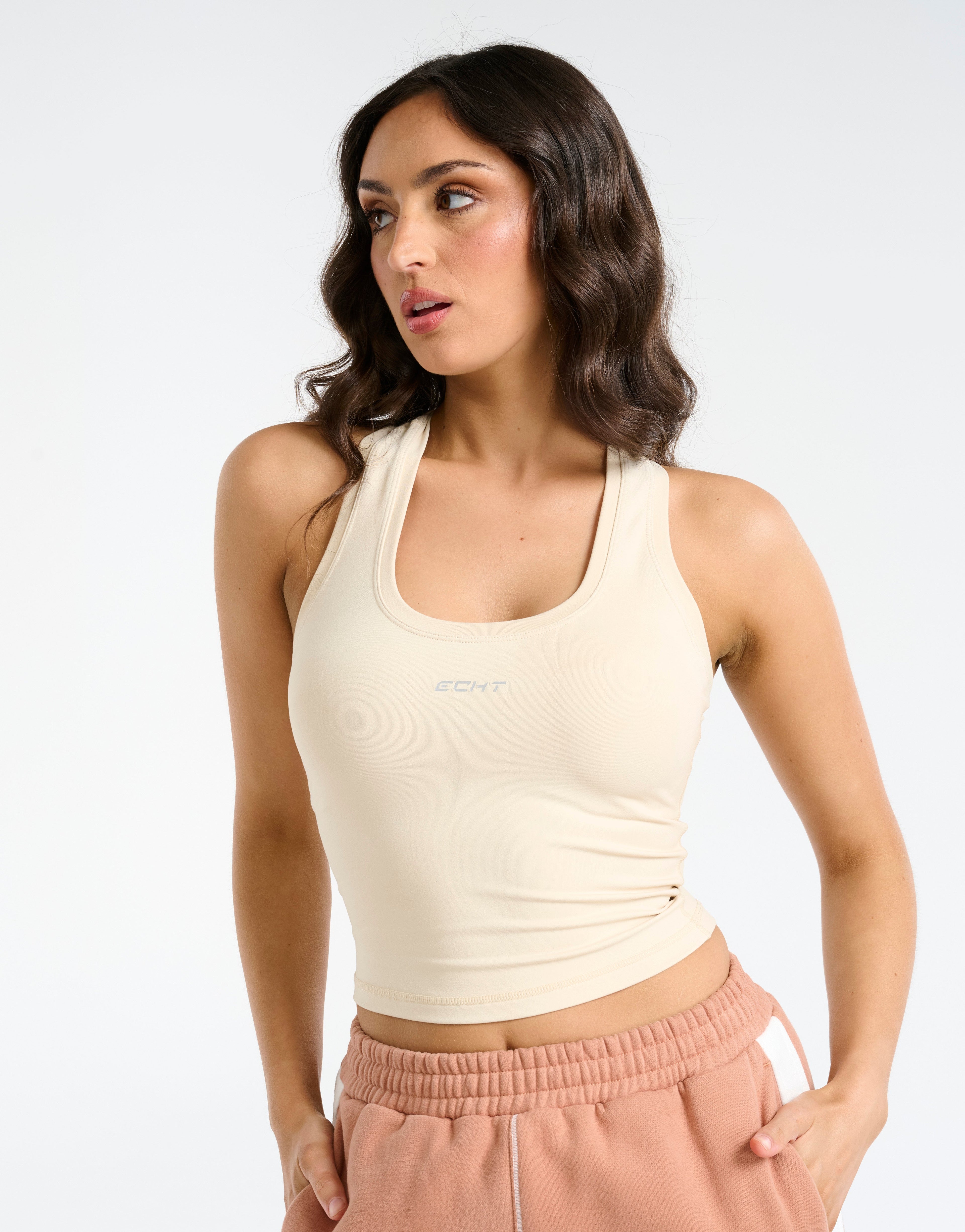 Echt Midriff Singlet - Cream
