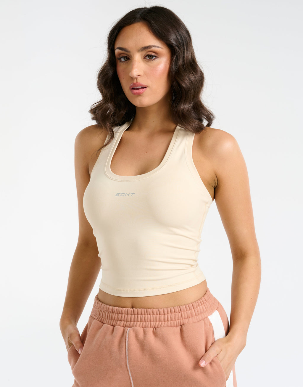 Echt Midriff Singlet - Cream