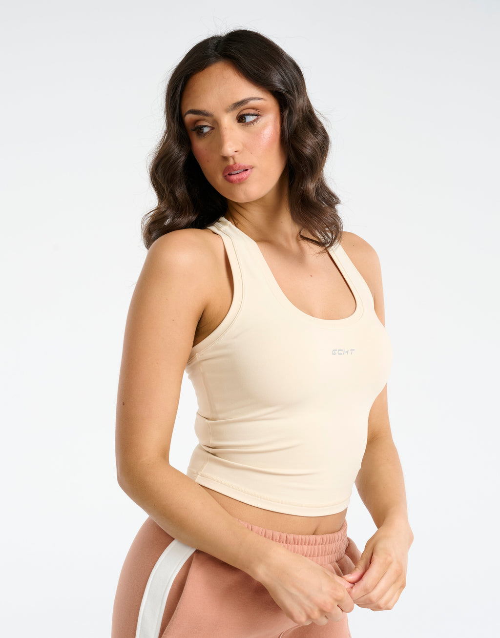 Echt Midriff Singlet - Cream